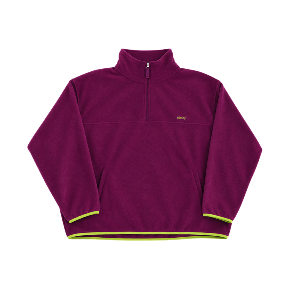 26FW51994 Kikozy Fleece Half Zip Up_Purple