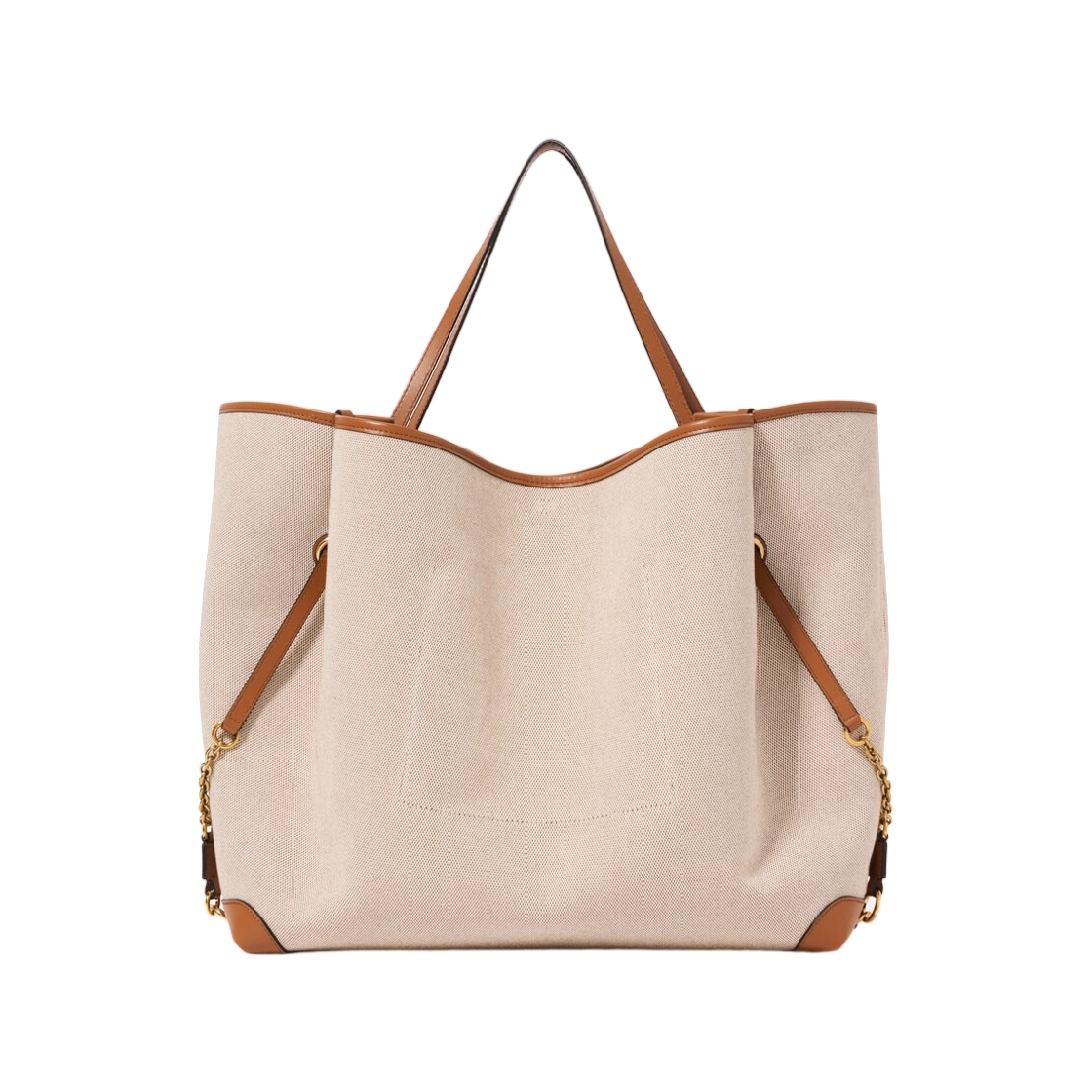 끌로에 라지 끌로에 클로버 더블 캐리 백 캔버스 클레이 브라운(Chloe Large Chloe Clover Double Carry Bag in Canvas Clay Brown) - 3