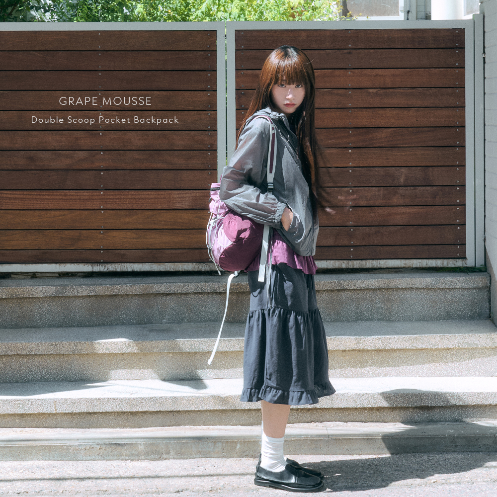 위드썸 메이드 더블 스쿱 포켓 백팩 (6color)(withsome made Double Scoop Pocket Backpack (6color)) - 6