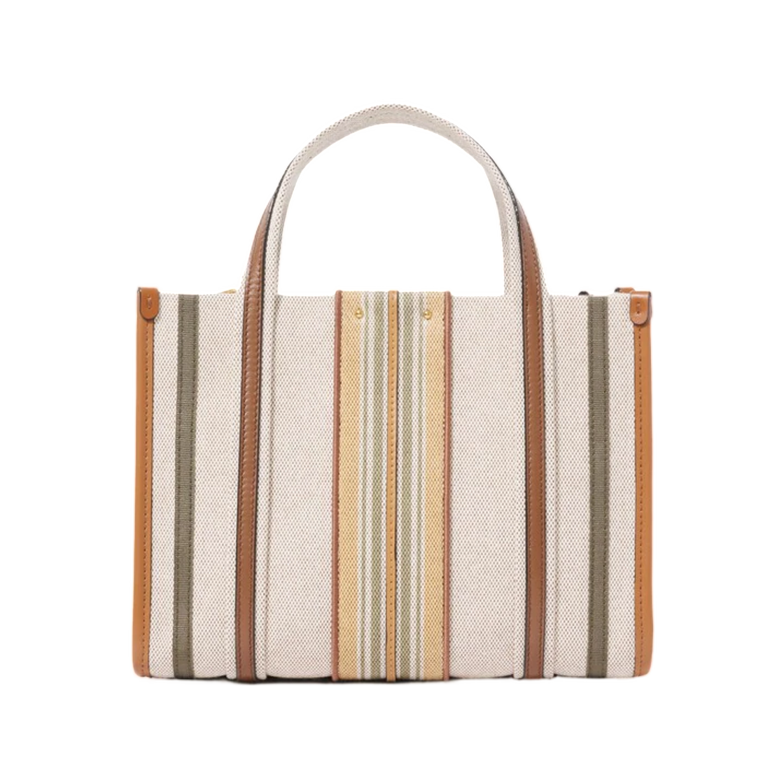 끌로에 스몰 우디 루프 토트백 캔버스 퓨어 브라운(Chloe Small Woody Loop Tote Bag in Canvas Pure Brown) - 3