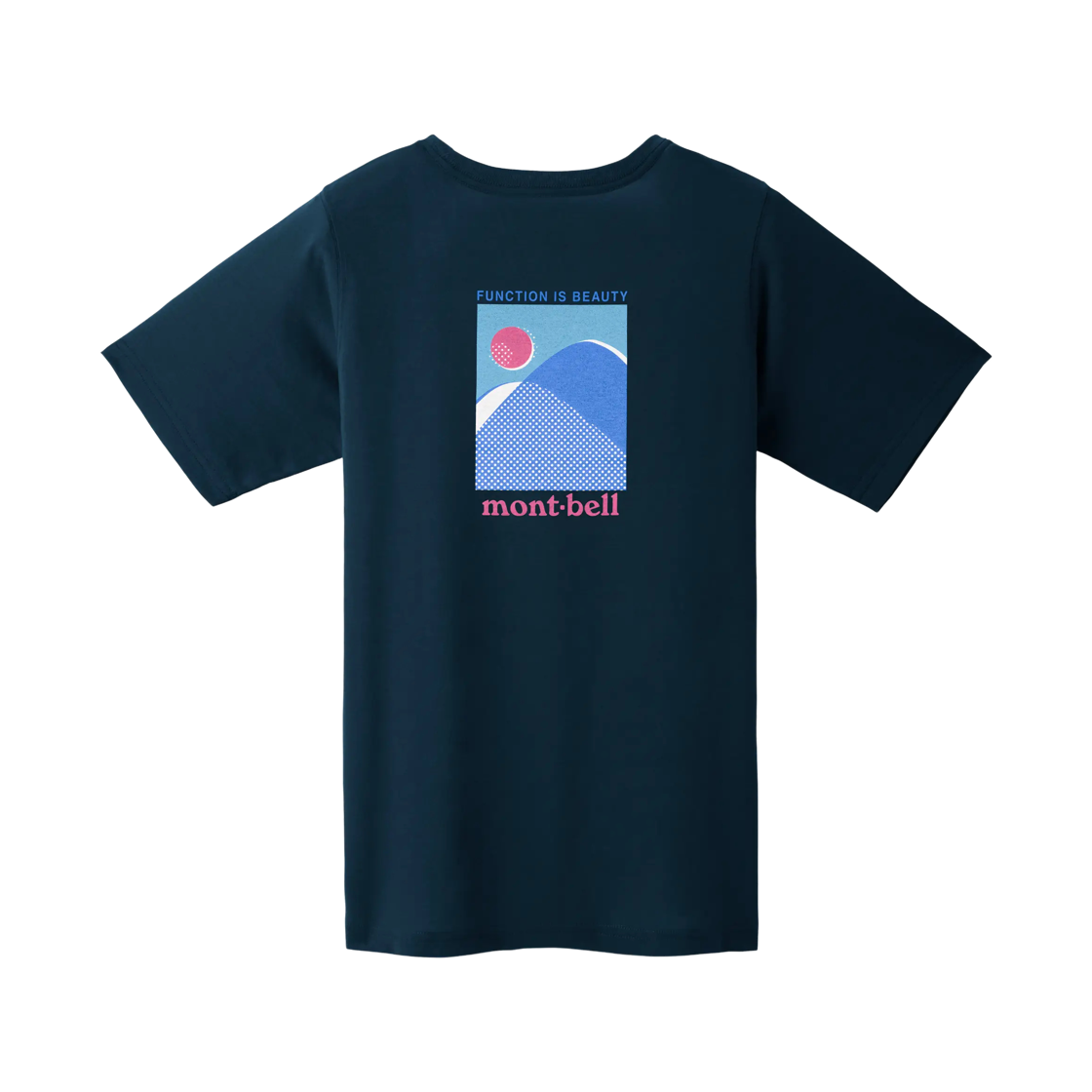 (W) 몽벨 위크론 마운틴 & 선 티셔츠 네이비((W) Montbell Wickron Mountains & Sun T-Shirt Navy) - 2