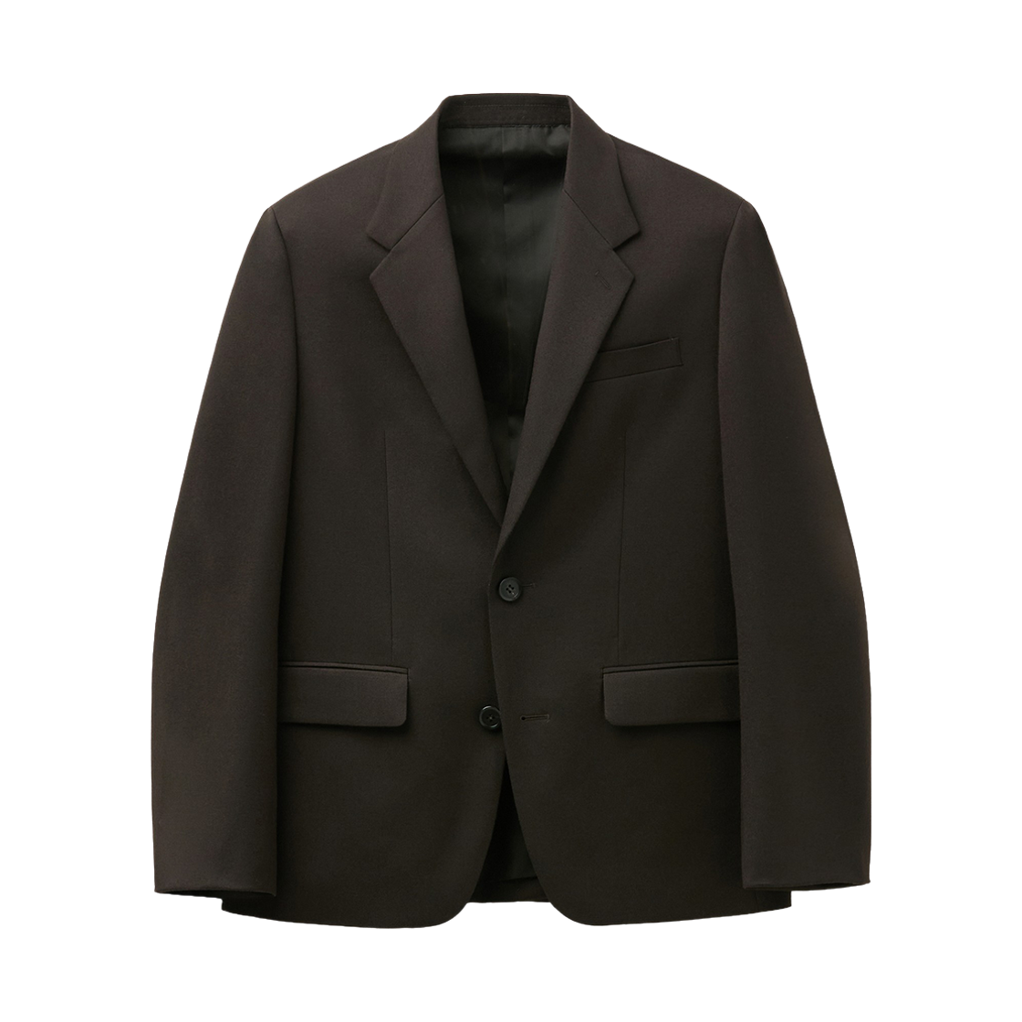 커스텀멜로우 레귤러핏 울 셋업 자켓 다크 브라운(Customellow Regular-Fit Wool Set-Up Jacket Dark Brown) - 1