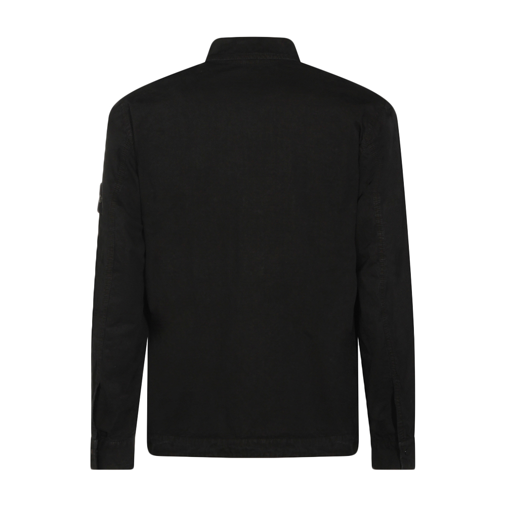 [20% 쿠폰] 스톤 아일랜드 패치 오버셔츠 자켓 블랙 - 26SS([20% 쿠폰] Stone Island Patch Overshirt Jacket Black - 26SS) - 3