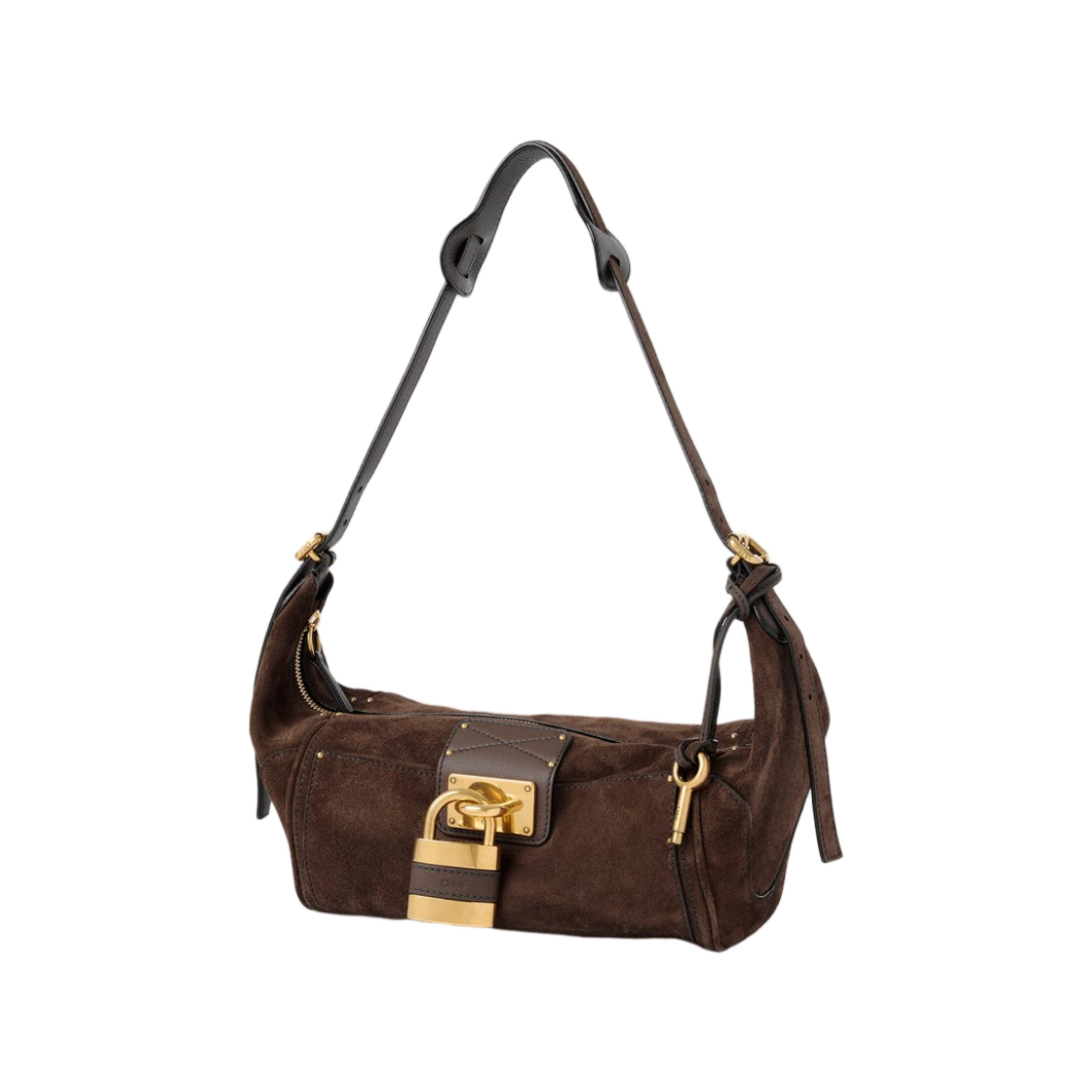 끌로에 패딩턴 크로스바디백 스웨이드 레더 콜 브라운(Chloe Paddington Crossbody Bag in Suede Leather Kohl Brown) - 2