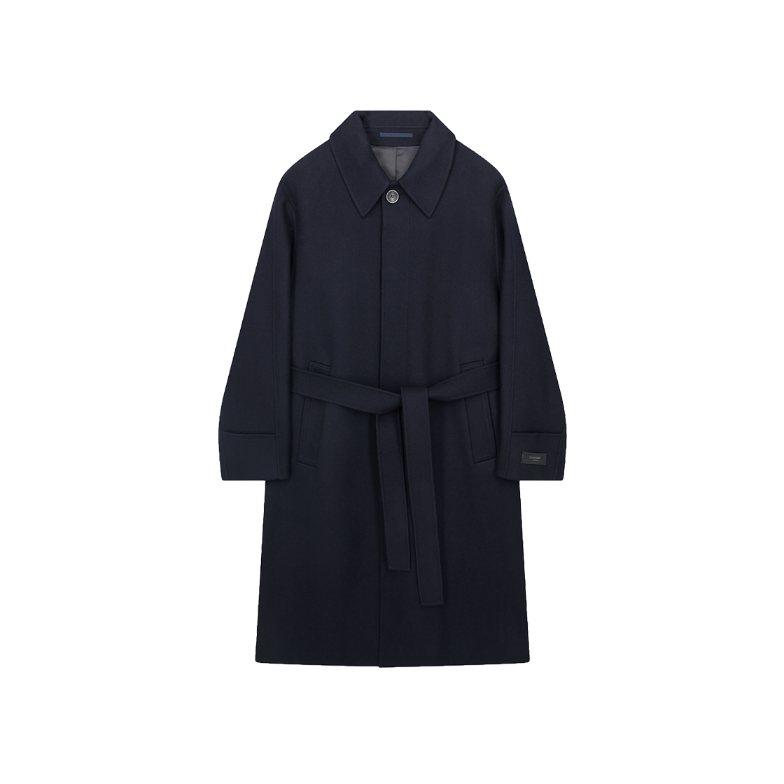 ZI5CT533NY ZIOSONGZIO Belted Balmacaan Handmade Coat Navy
