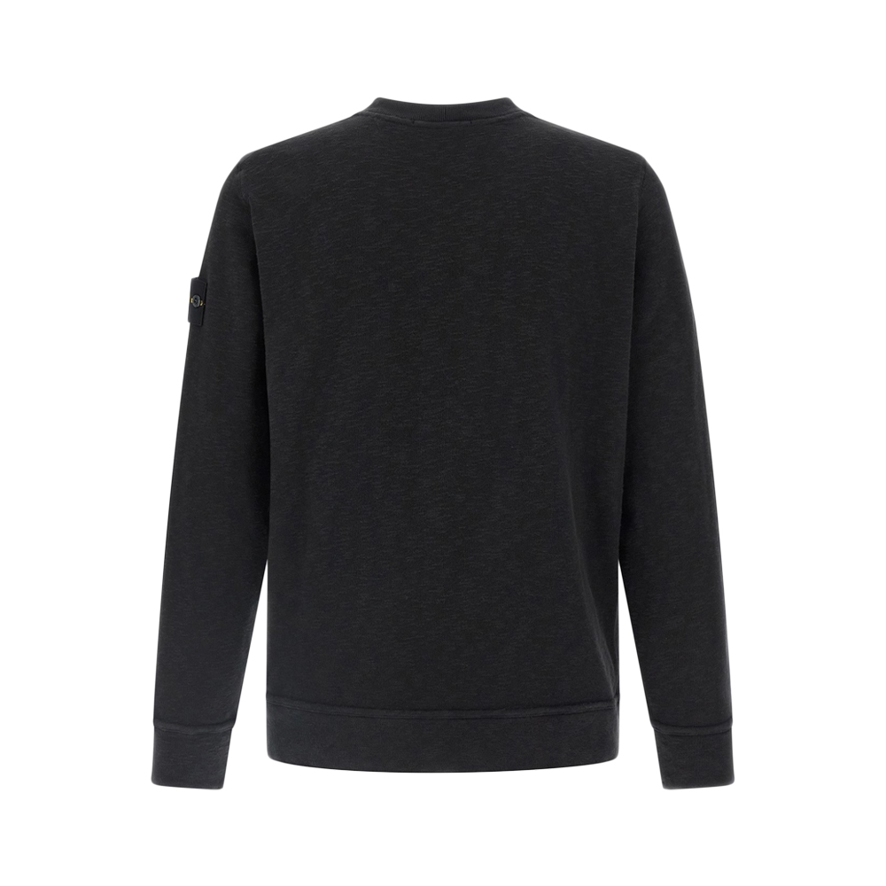 [20% 쿠폰] 스톤 아일랜드 패치 브러쉬드 헤비 맨투맨 블랙 - 25FW([20% 쿠폰] Stone Island Patch Brushed Heavy Sweatshirt Black - 25FW) - 3