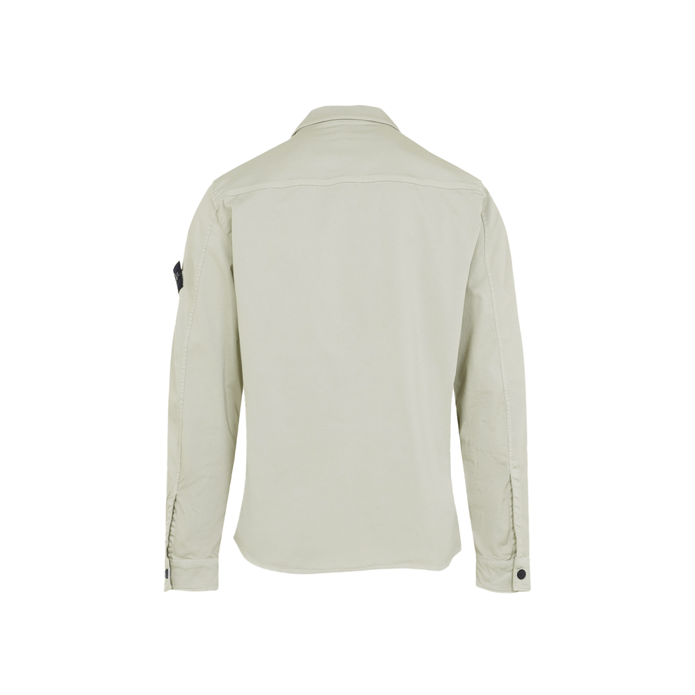 [15% 쿠폰] 스톤 아일랜드 와펜 패치 셔츠 자켓 펄 그레이 - 26SS([15% 쿠폰] Stone Island Badge Patch Overshirt Pearl Grey - 26SS) - 3