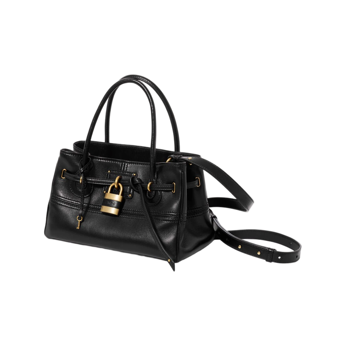 끌로에 스몰 패딩턴 슬링 탑 핸들 백 소프트 레더 블랙(Chloe Small Paddington Sling Top Handle Bag in Soft Leather Black) - 2