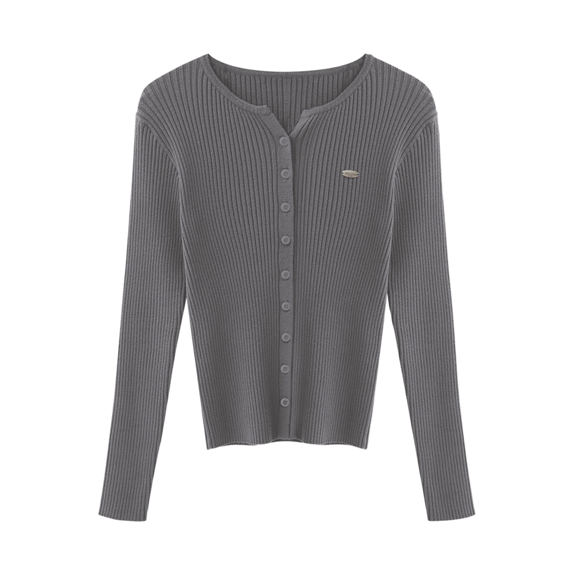 VV63KN02MEL VIVACIOUS Clarte Y-neck Slim Fit Knit CD MELANGE