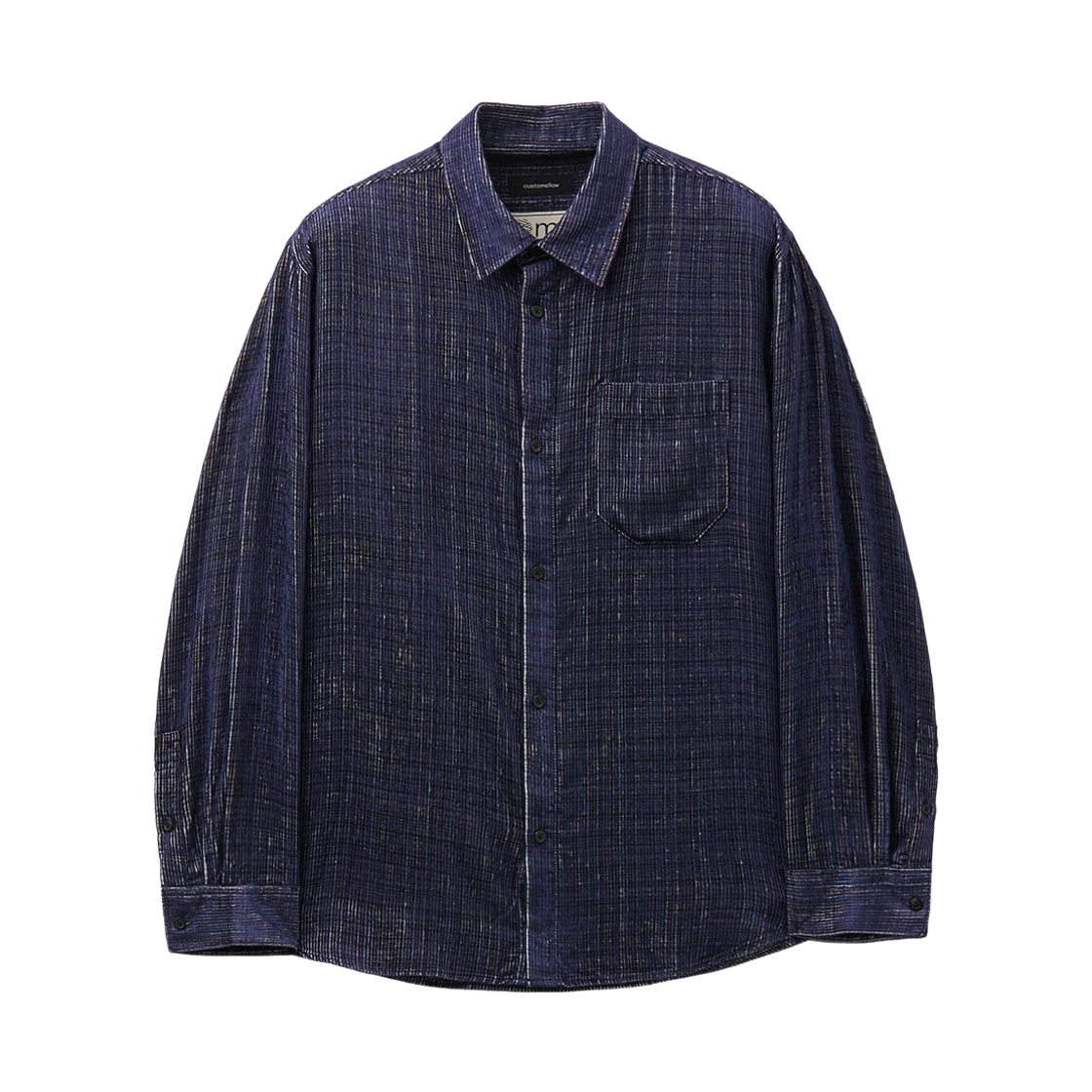 CWSAA26512NYX Customellow Relaxed-Fit Corduroy Shirt Navy