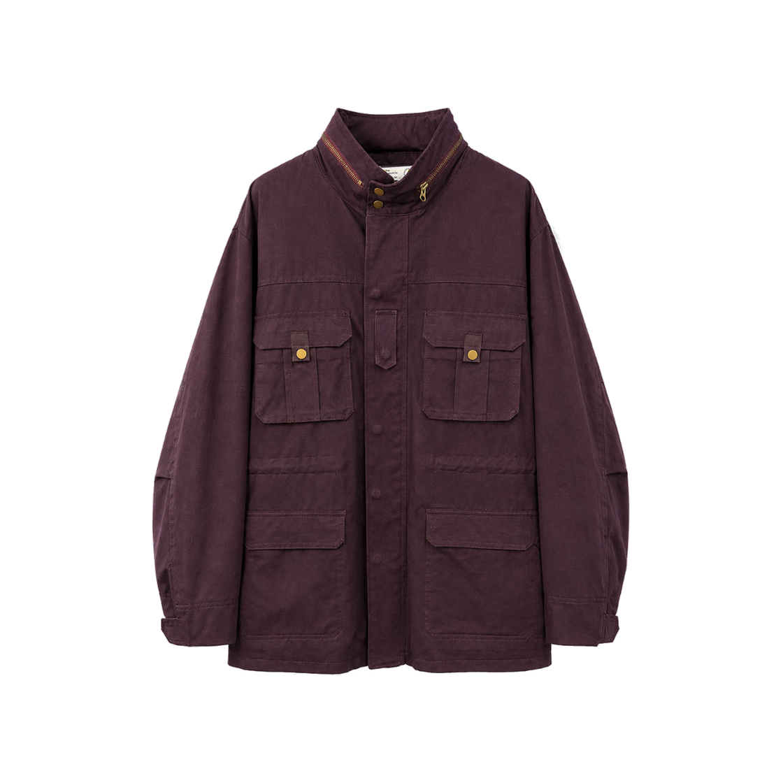 NCH26A-CO01BU CHOWOO Modified M-65 6 Pockets Field Jacket Burgundy