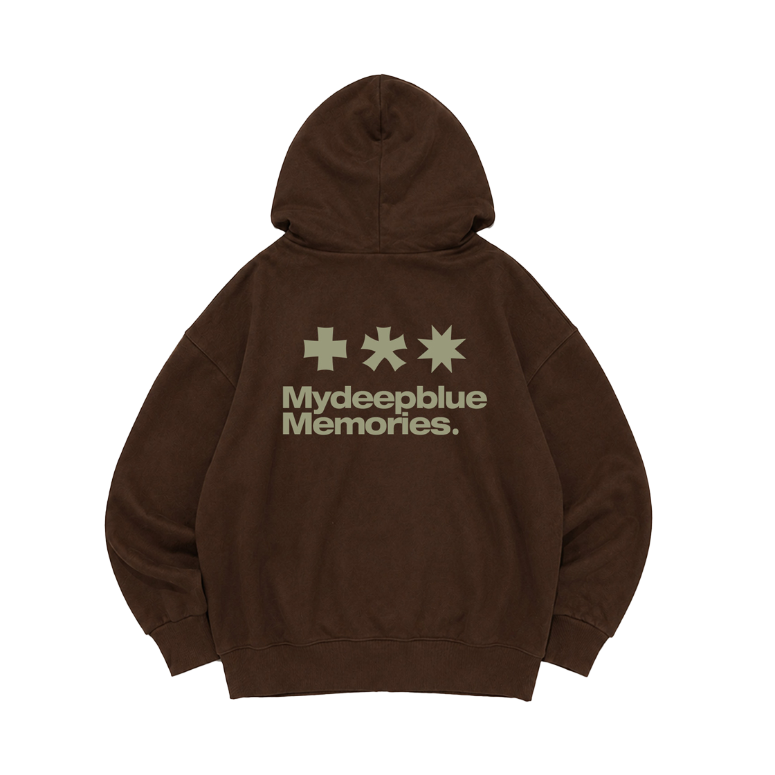 26091001 MydeepblueMemories ZP Mm Symbol 2Way Zip-Up Brown
