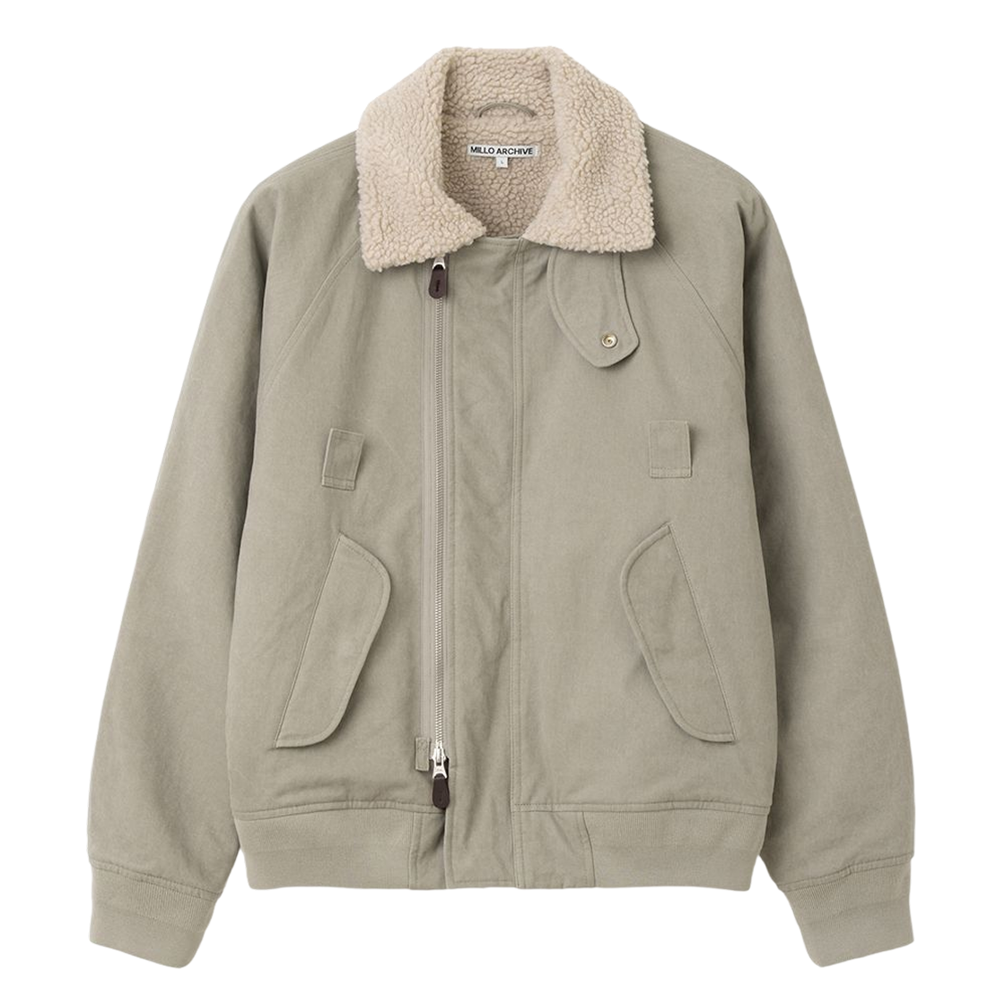 ML925ASG milloarchive Moleskin Slate N2B Crop Bomber Ash Gray