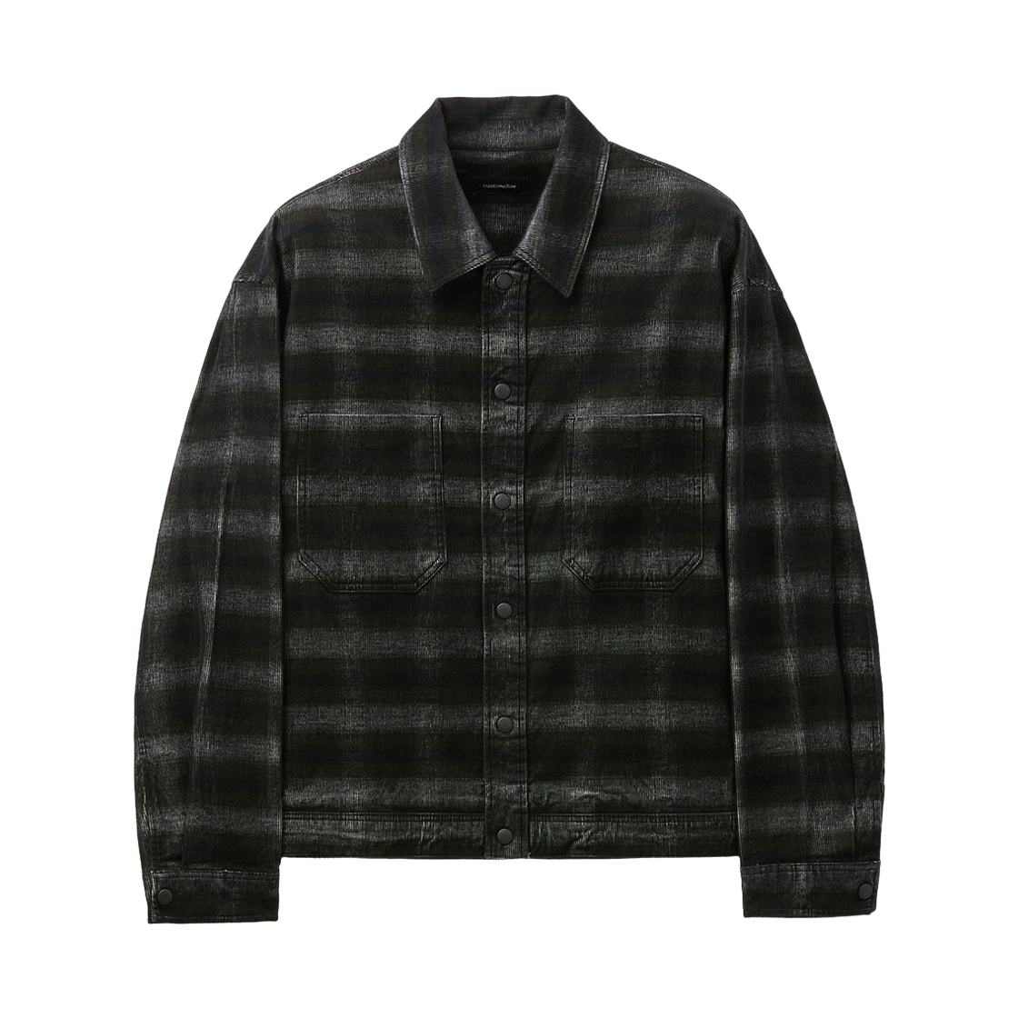 커스텀멜로우 코듀로이 오버셔츠 블랙(Customellow Corduroy Overshirt Black)
