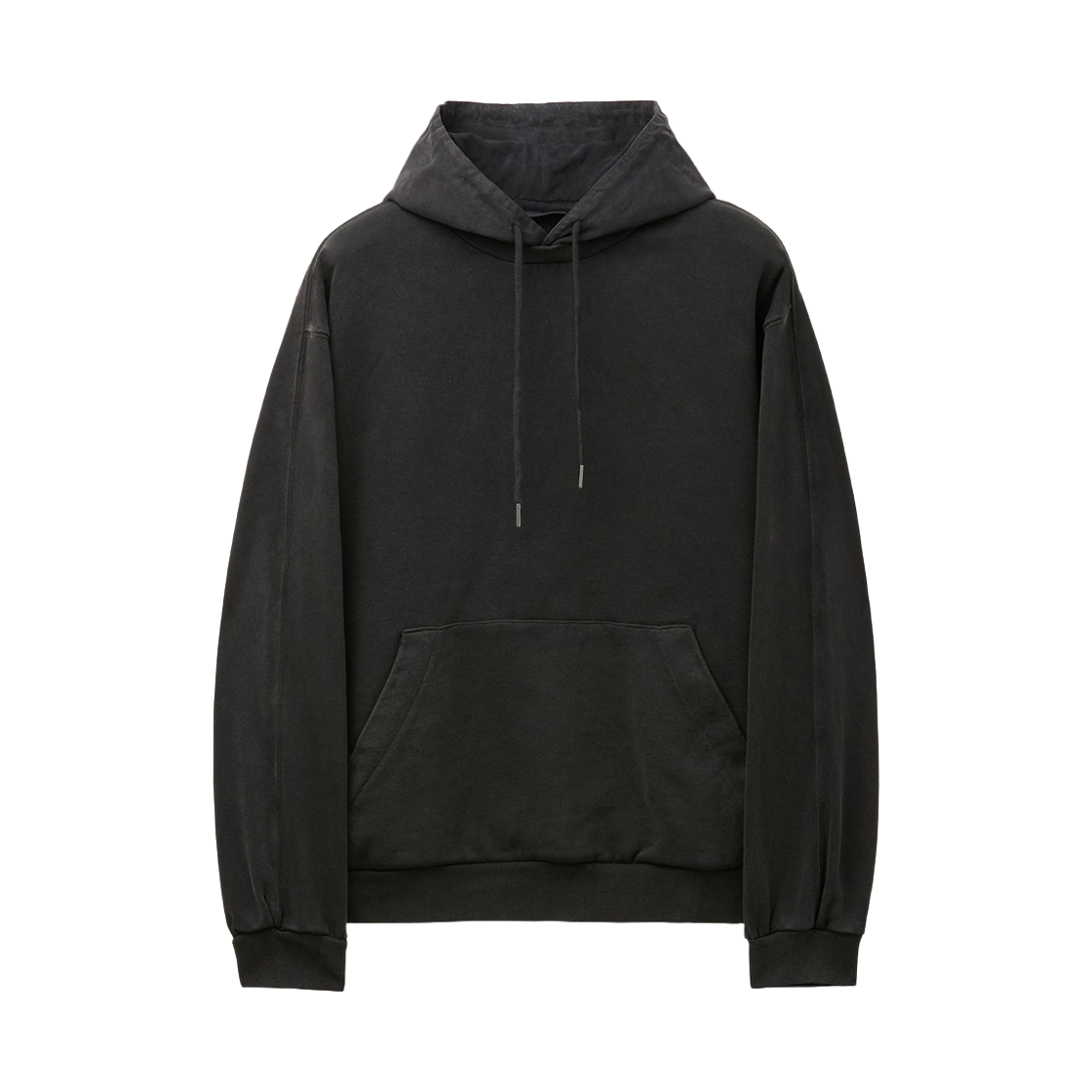 커스텀멜로우 레이어드 후드 티셔츠 다크 그레이(Customellow Layered Hooded T-Shirt Dark Gray)