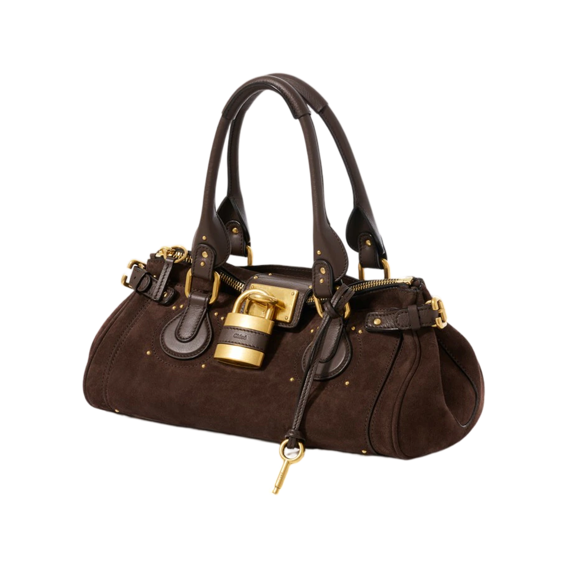 끌로에 패딩턴 백 스웨이드 레더 콜 브라운(Chloe Paddington Bag in Suede Leather Kohl Brown) - 2