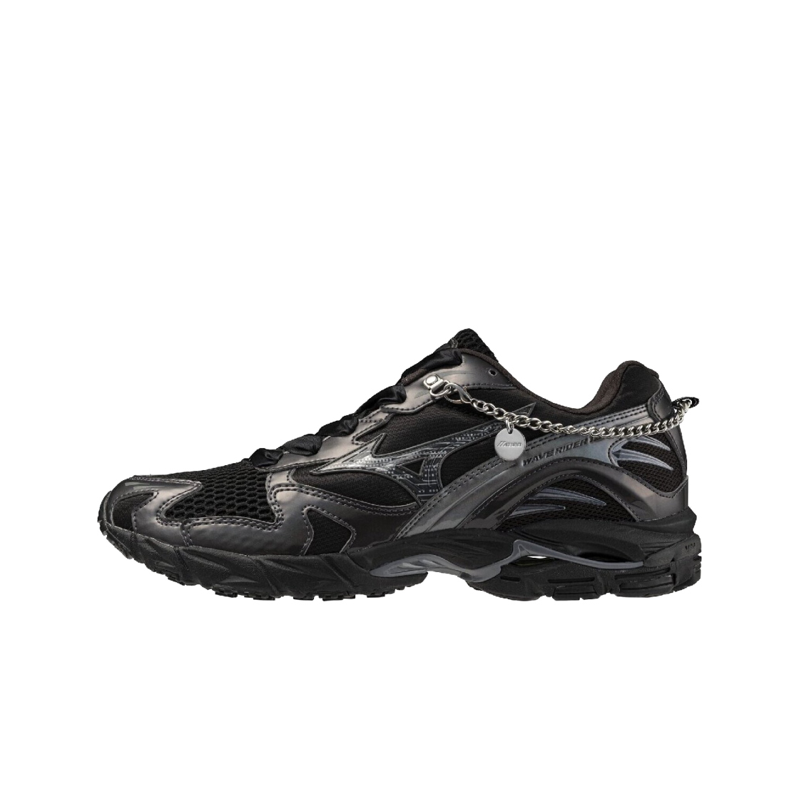 미즈노 우먼 웨이브 라이더 10 주얼 블랙 블랙 샌드 콰이어트 셰이드 - 26FW(Mizuno Women Wave Rider 10 Jewel Black Black Sand Quiet Shade - 26FW) - 2