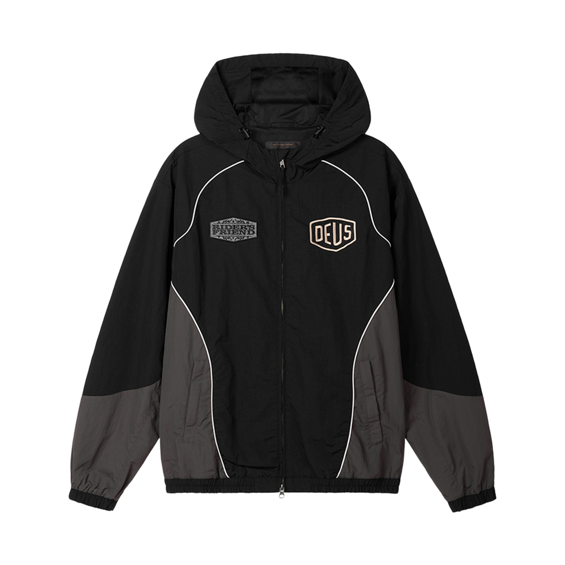 D263UJK255099 [6% 적립] Deus Ex Machina Trife Life Windbreaker Black