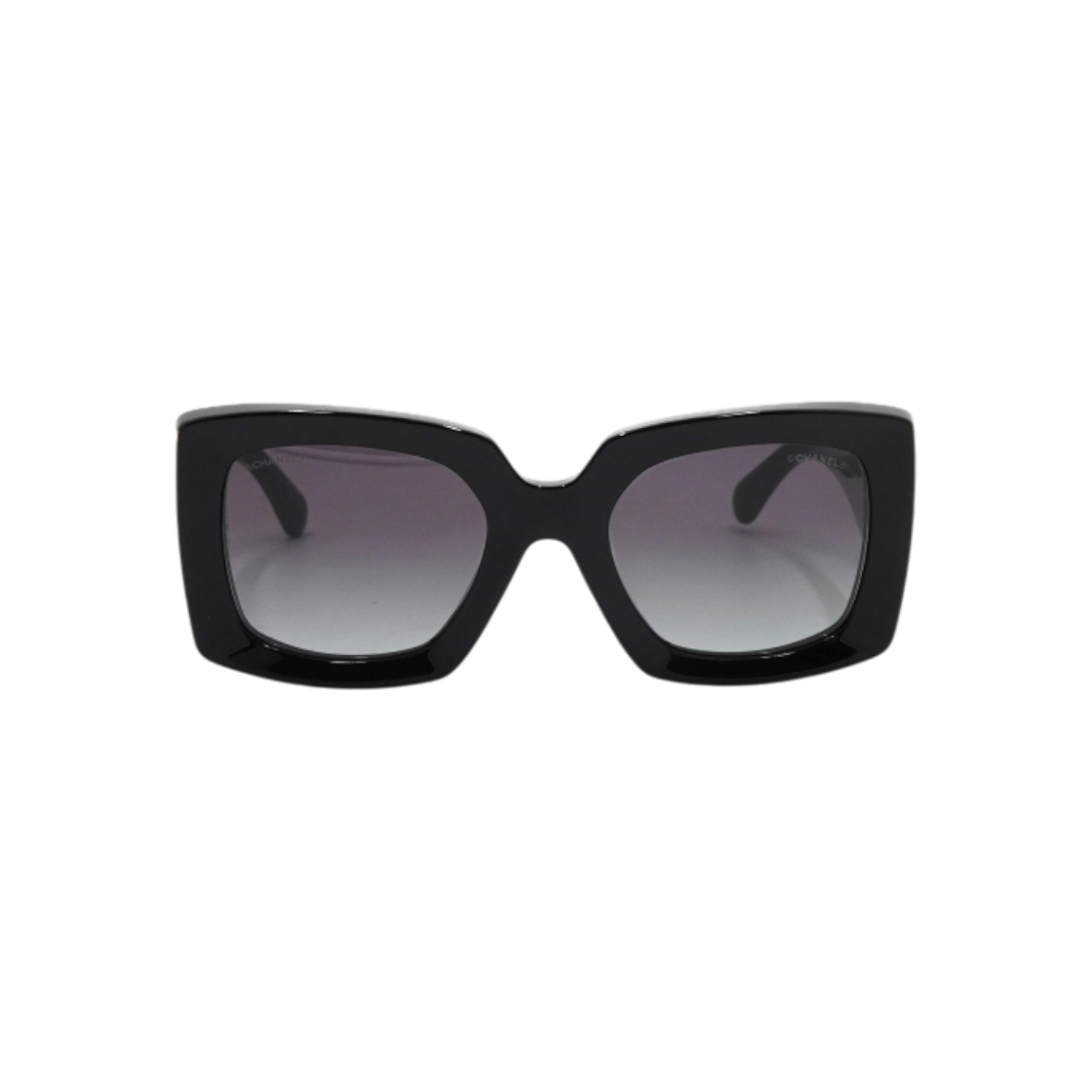 ITGQWO42BMA4 Chanel Rectangular Black Frame CC Women Sunglasses