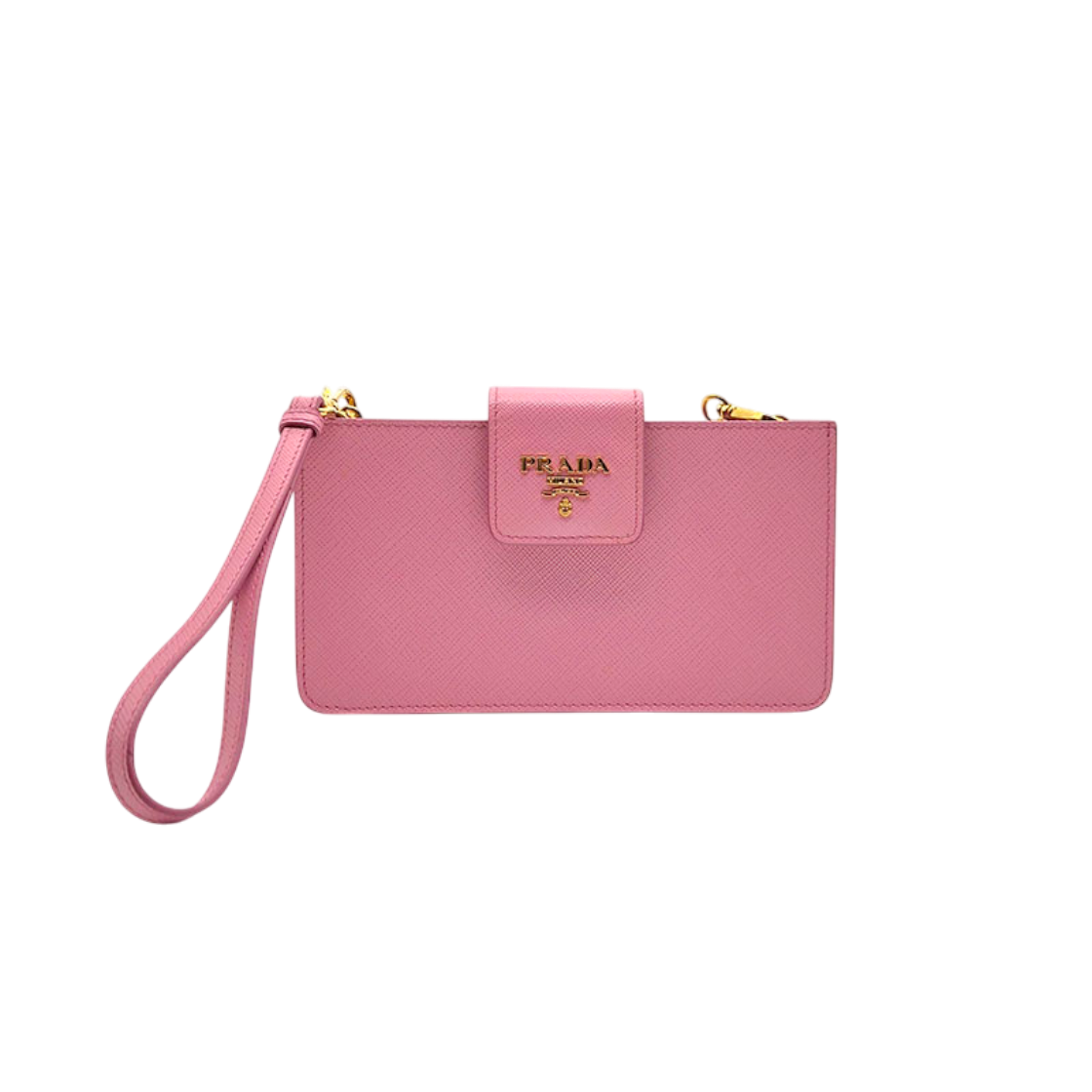 ITG9CVO7FTQV Prada Saffiano Phone Case Crossbody Bag