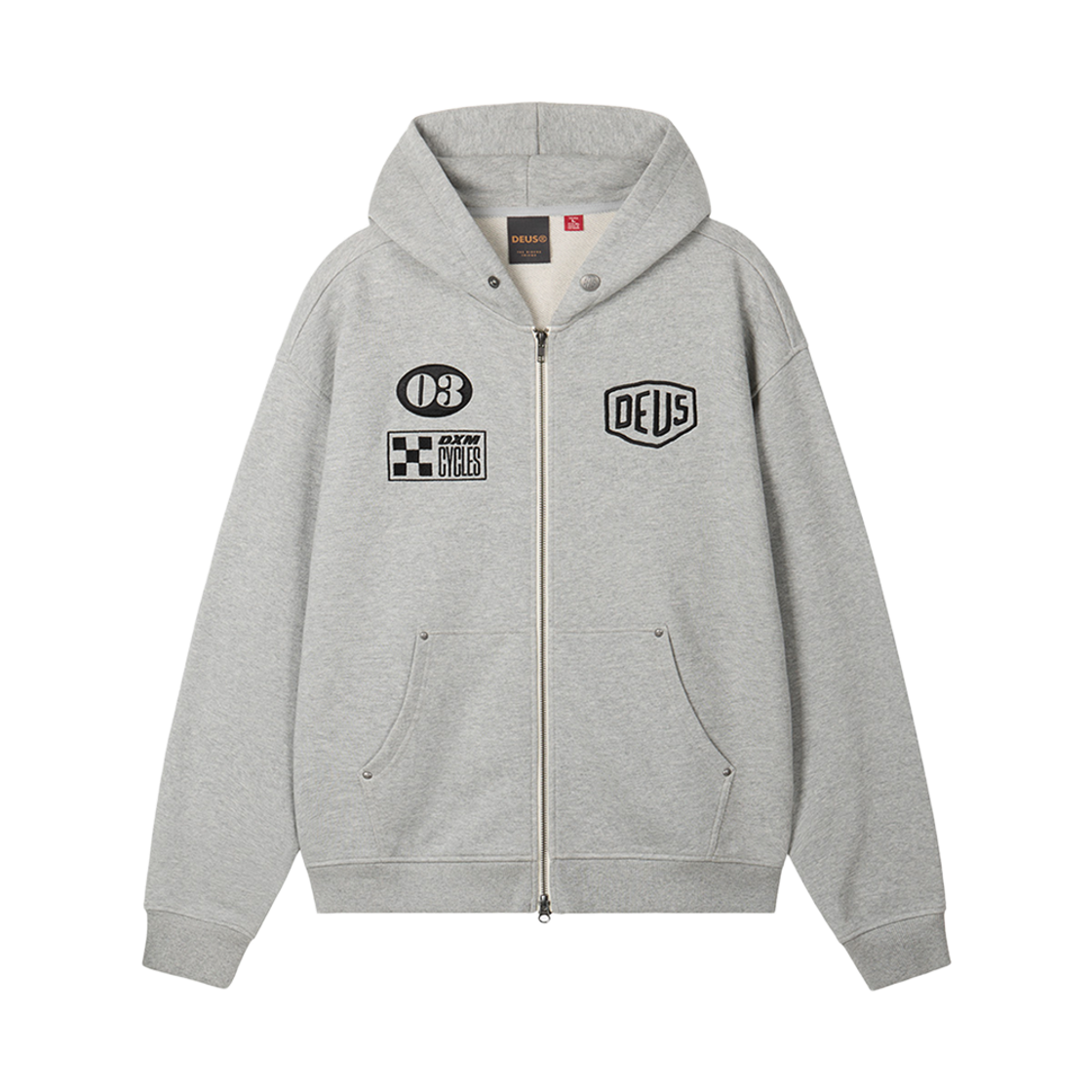 [6% 적립] 데우스 엑스 마키나 커스텀 집 후디 멜란지 그레이([6% 적립] Deus Ex Machina Custom Zip Hoodie M/Grey) - 2