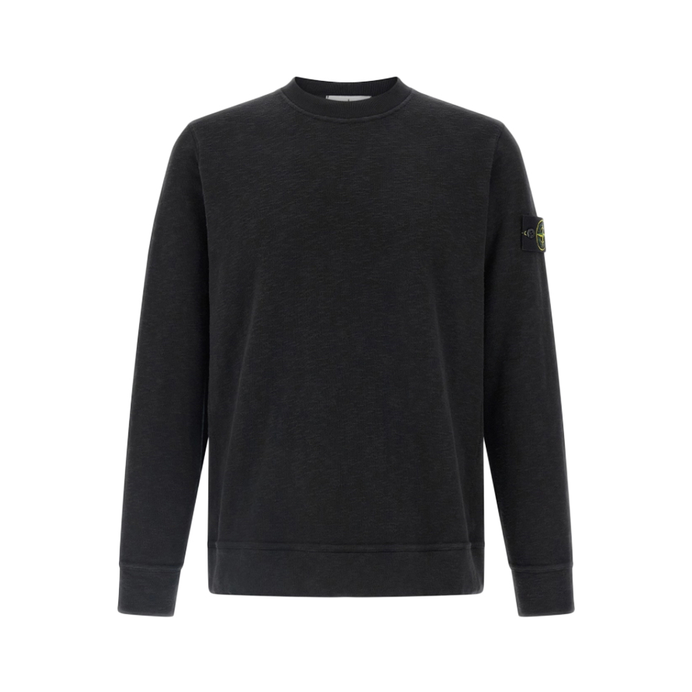 [20% 쿠폰] 스톤 아일랜드 패치 브러쉬드 헤비 맨투맨 블랙 - 25FW([20% 쿠폰] Stone Island Patch Brushed Heavy Sweatshirt Black - 25FW) - 2