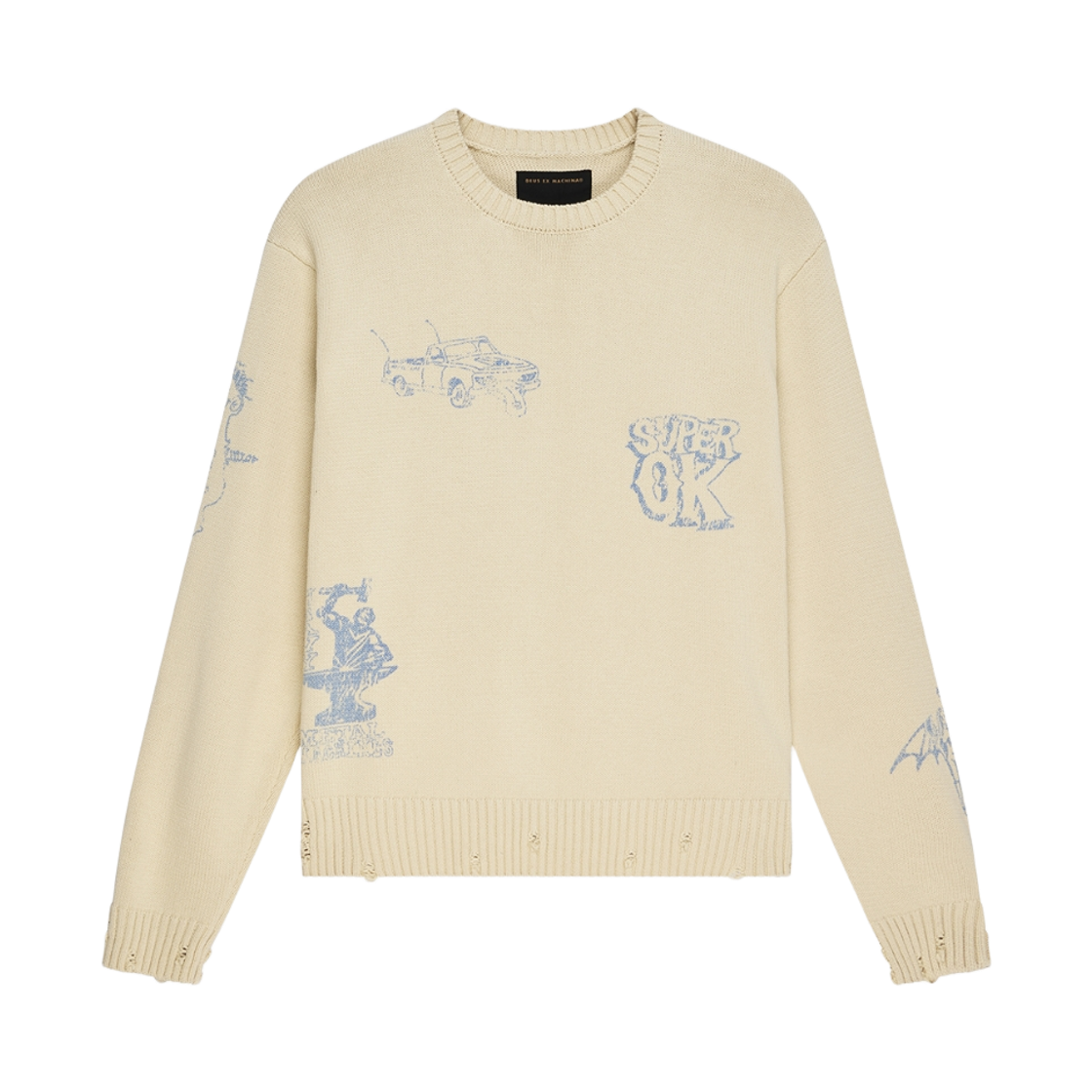 D264WKT824012 [6% 적립] Deus Ex Machina W. Everywhere Knit Ivory
