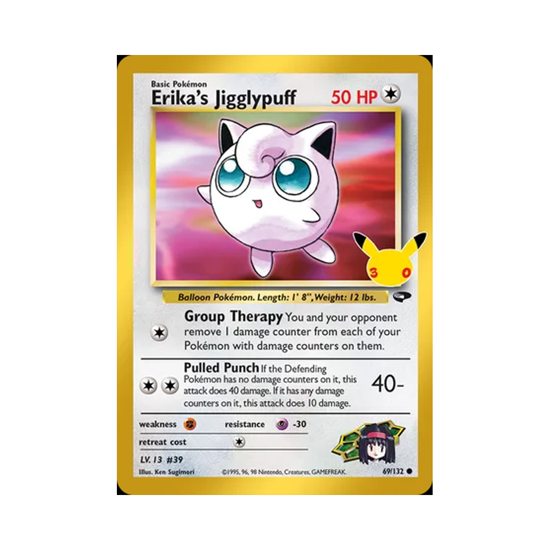 30C69-132 Pokemon TCG Erika's Jigglypuff C 30th Celebration Classic Collection (English Ver.)