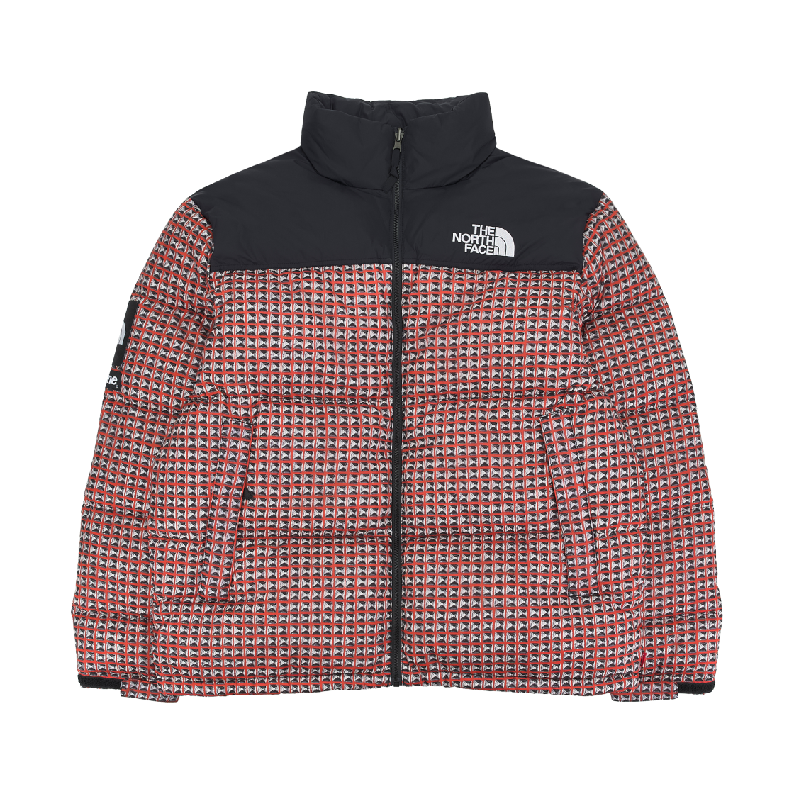 NF0A5IQW26E Supreme x The North Face Studded Nuptse Jacket Red - 21SS
