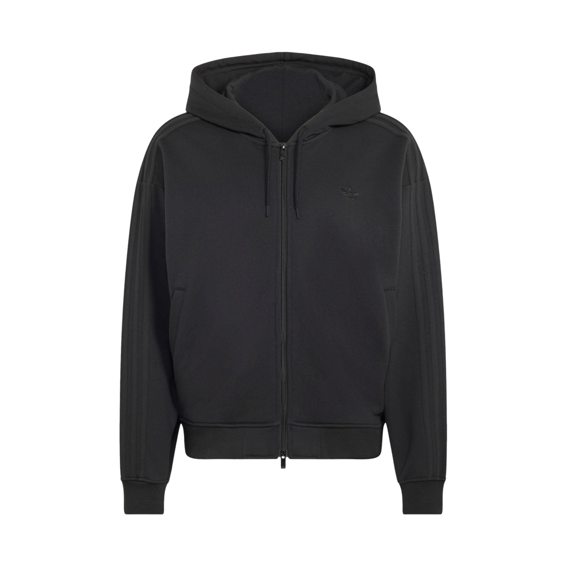 LC8115 Adidas Oversize Zip Hoodie Black - KR Sizing