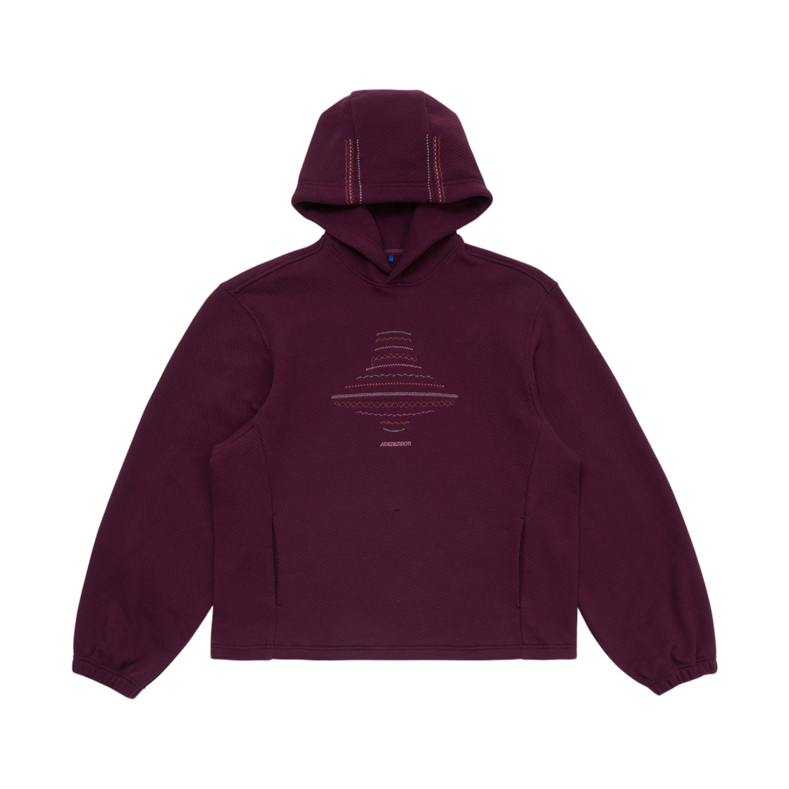 BP01FWHD0102BU Ader Error Hoodie Product. 19 Burgundy