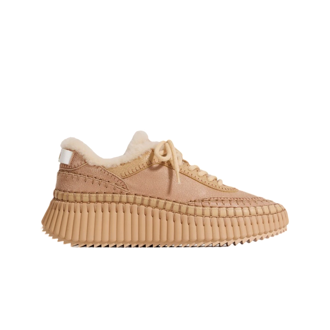 CH26W00RZM233 (W) Chloe Nama Sneaker Authentic Brown