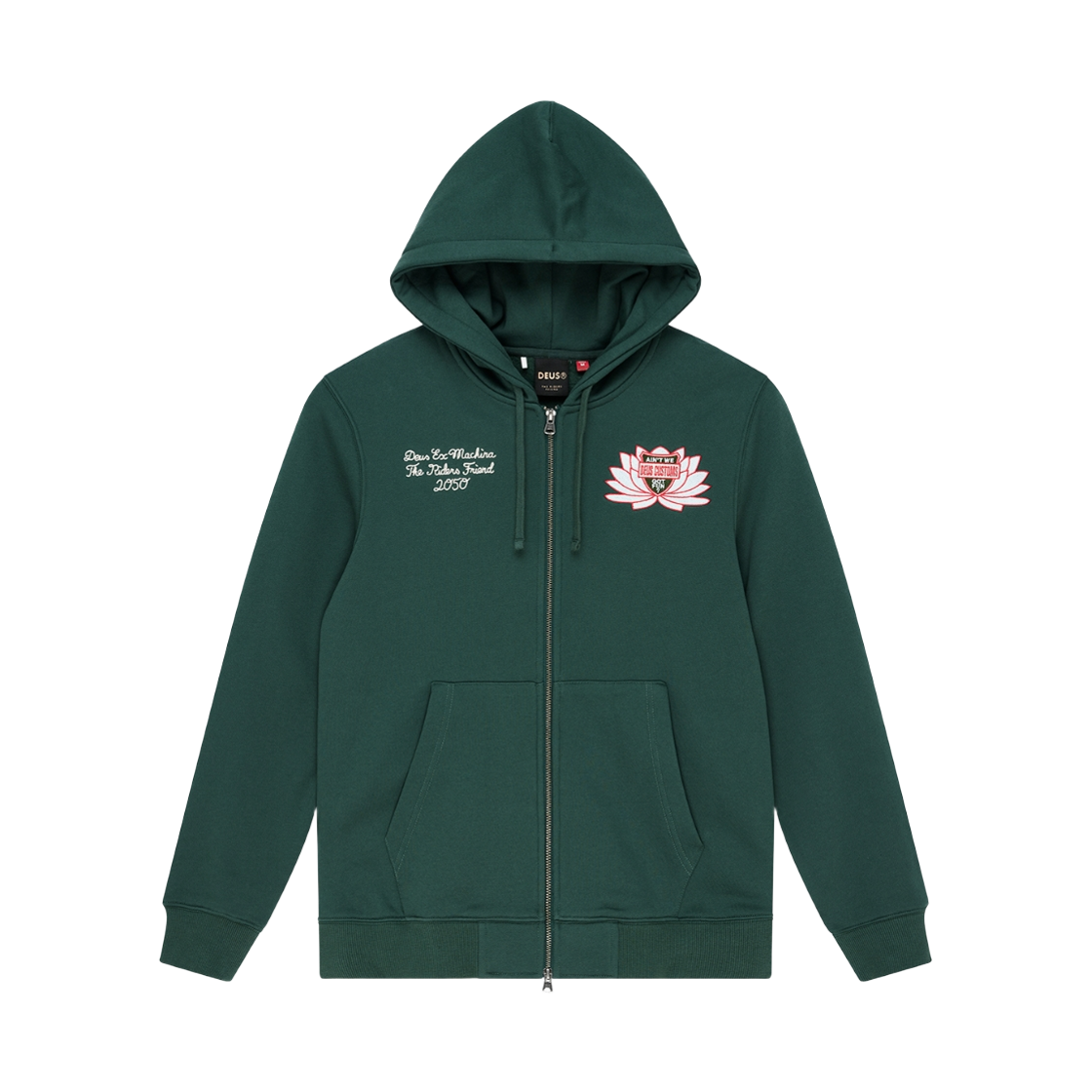 [6% 적립] 데우스 엑스 마키나 세이크리드 크레스트 집 후디 그린([6% 적립] Deus Ex Machina Sacred Crest Zip Hoodie Green) - 2