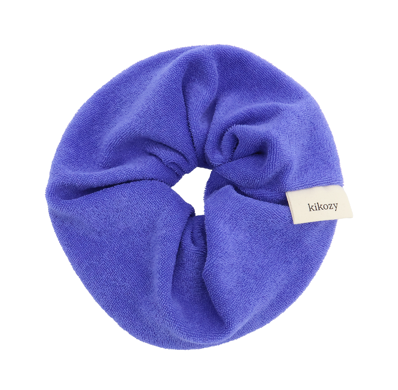 26FW51949 Kikozy Cozy Terry Scrunchie_Violet