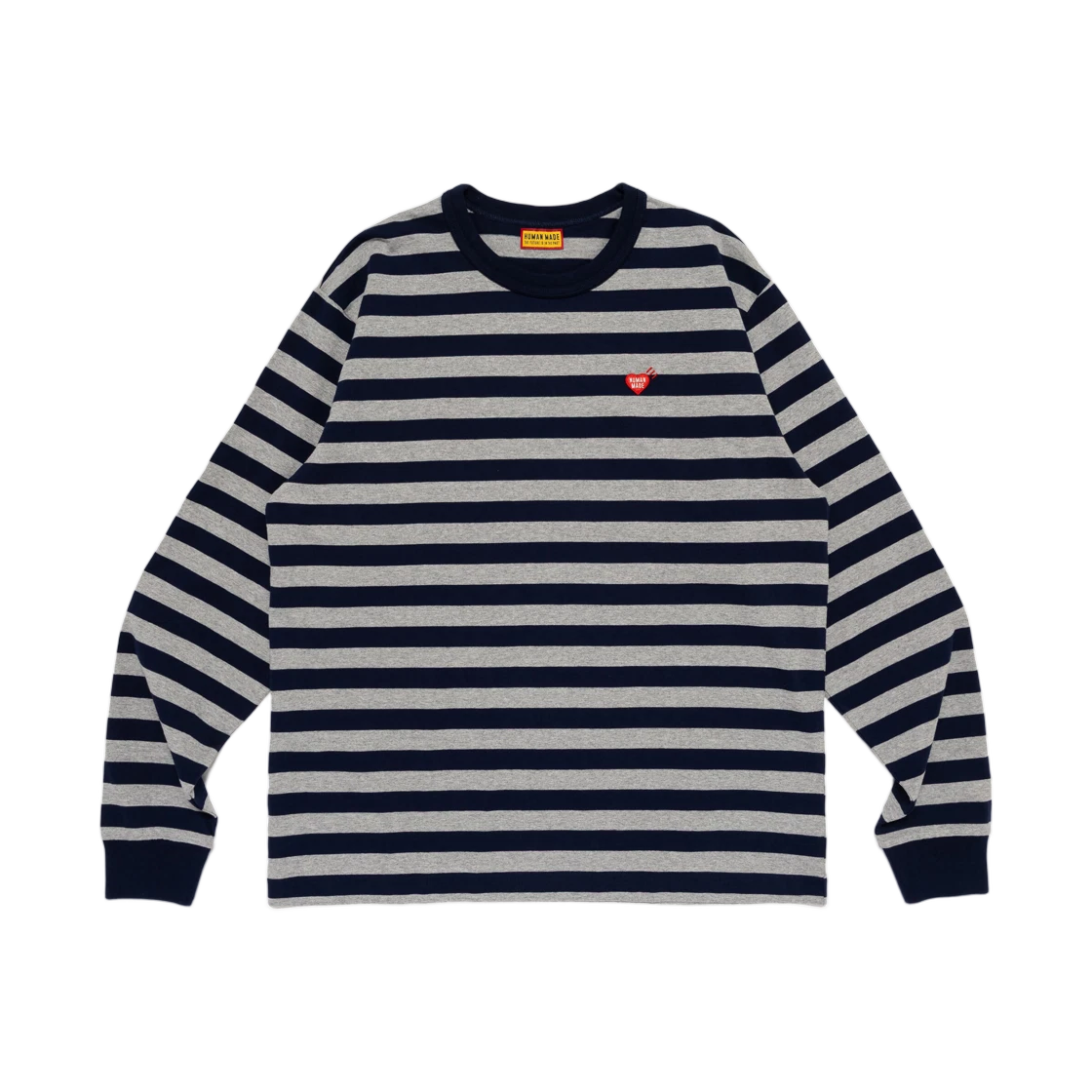 Human Made Human Made Striped L/S T-Shirt Navy · L