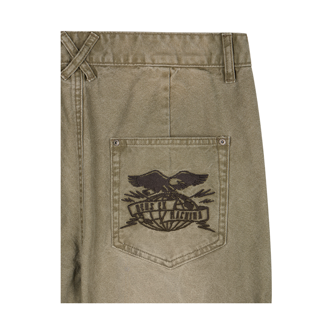 [6% 적립] 데우스 엑스 마키나 데미지드 더브 니 팬츠 카키([6% 적립] Deus Ex Machina Damaged Dub Knee Pant Khaki) - 5