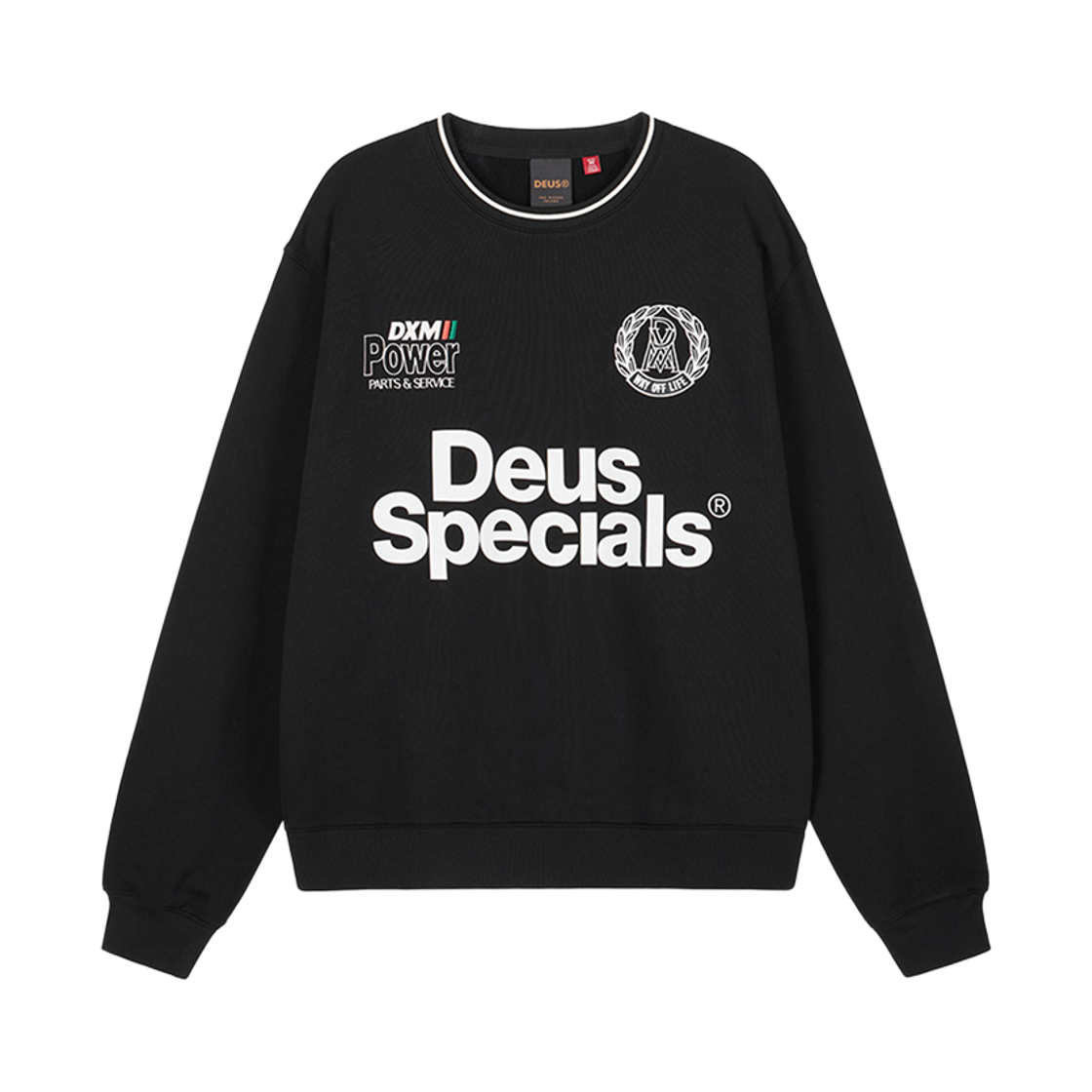 D263USW210099 [6% 적립] Deus Ex Machina Raceway Sweatshirt Black