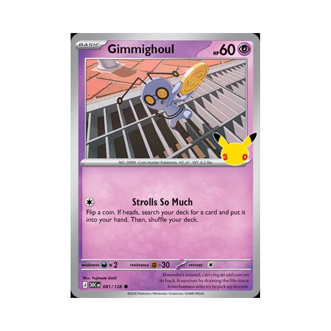 포켓몬 TCG 모으령 C 30주년 기념 (영문판)(Pokemon TCG Gimmighoul C 30th Celebration (English Ver.)) - 1