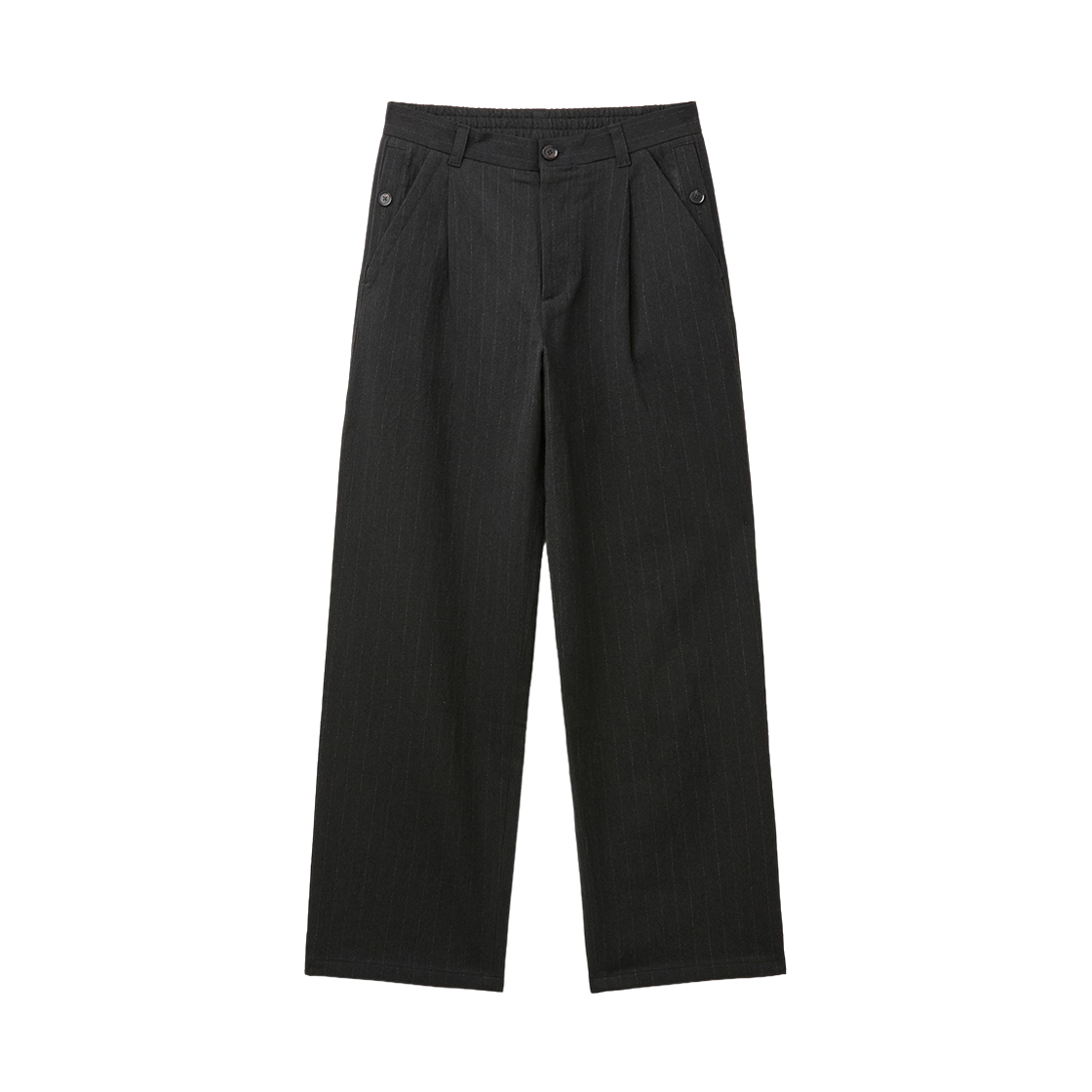 CWPAA26521GYD Customellow One-Tuck Pinstripe Pants Dark Gray