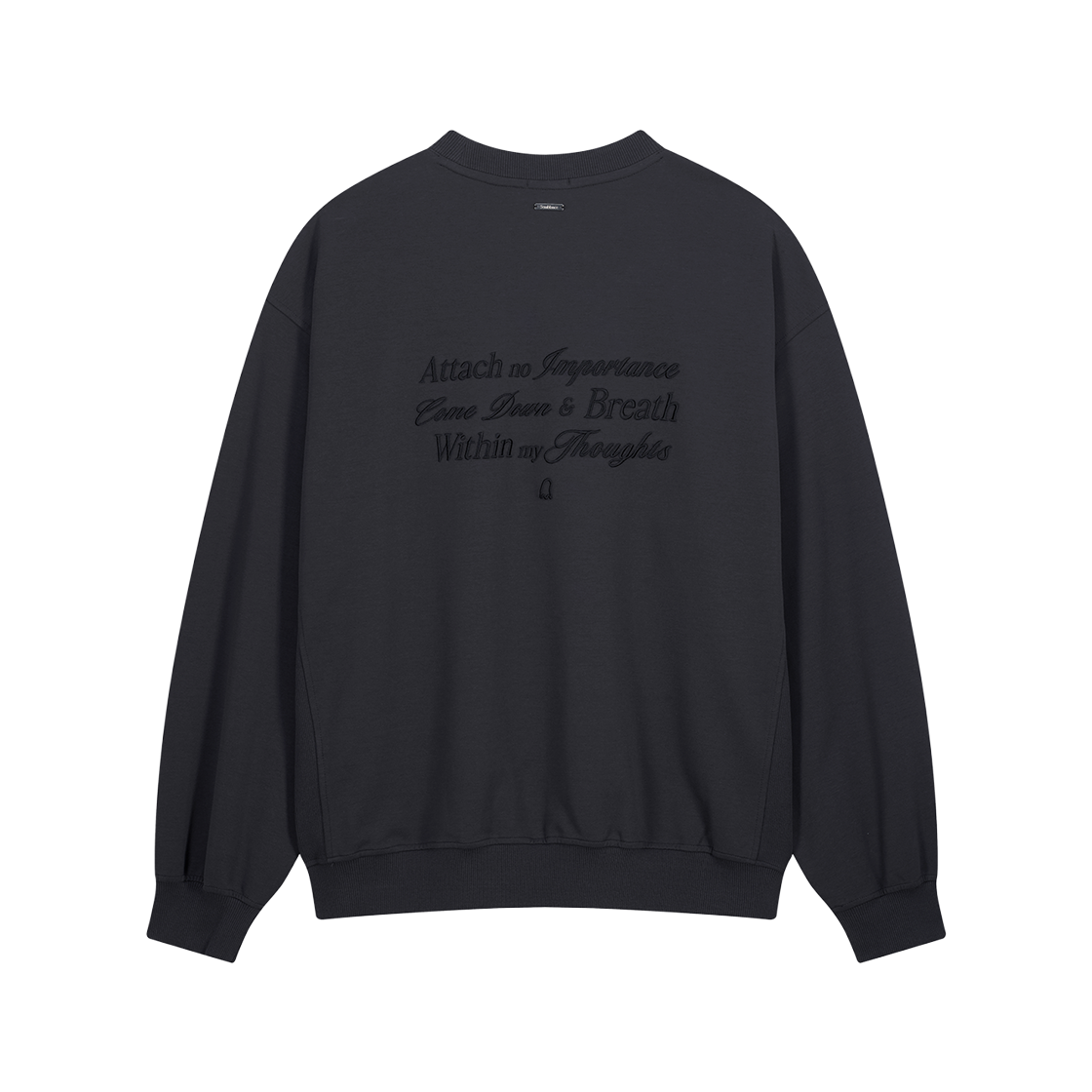 ZI5TS803CH ZIOSONGZIO SEMBLANCE Slogan Sweatshirt Charcoal