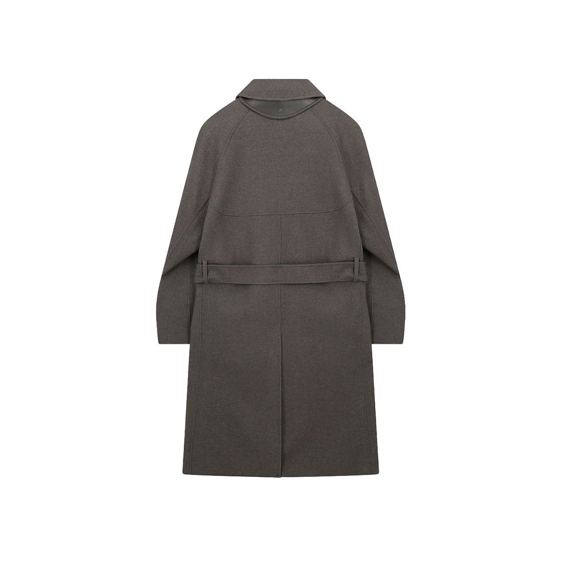 지오송지오 벨티드 발마칸 핸드메이드 코트 브라운 ZI5CT534BR(ZIOSONGZIO Belted Balmacaan Handmade Coat Brown) - 2