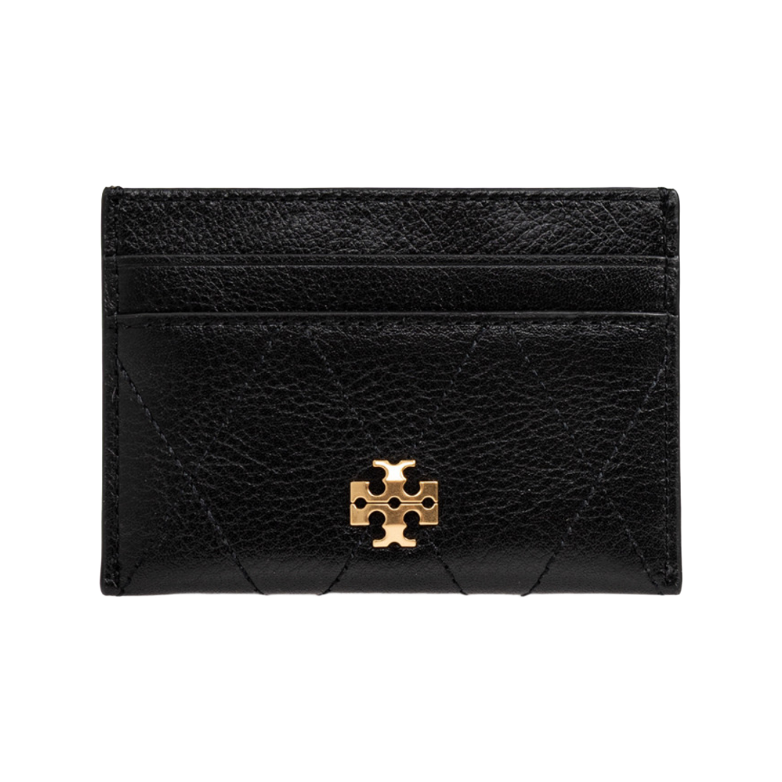 186059-001 Tory Burch Charlie Quilted Card Case Black