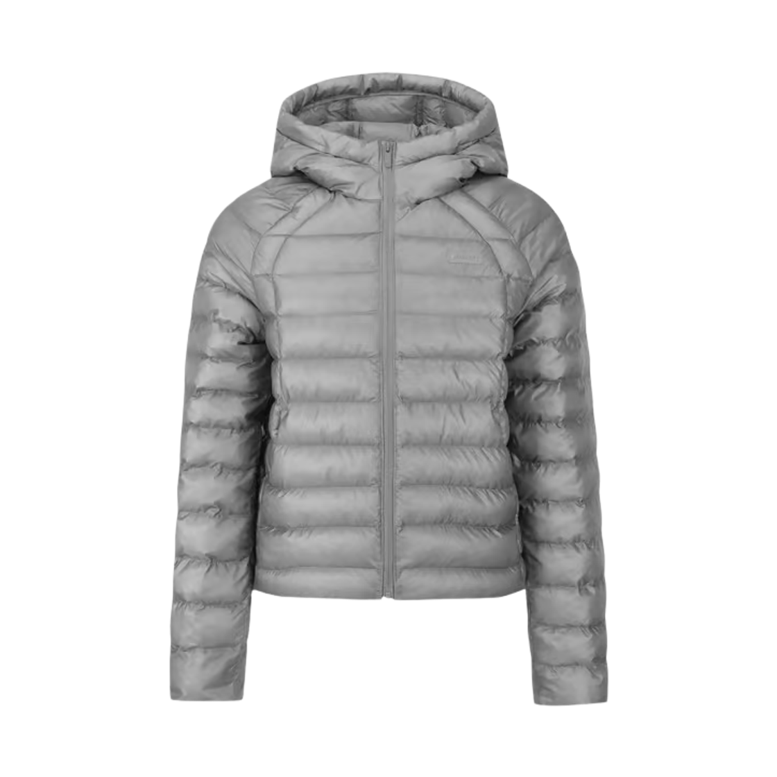 (W) 디스커버리 익스페디션 웰니스 경량 크롭 패딩자켓 그레이((W) Discovery Expedition Wellness Lightweight Cropped Padded Jacket Grey)