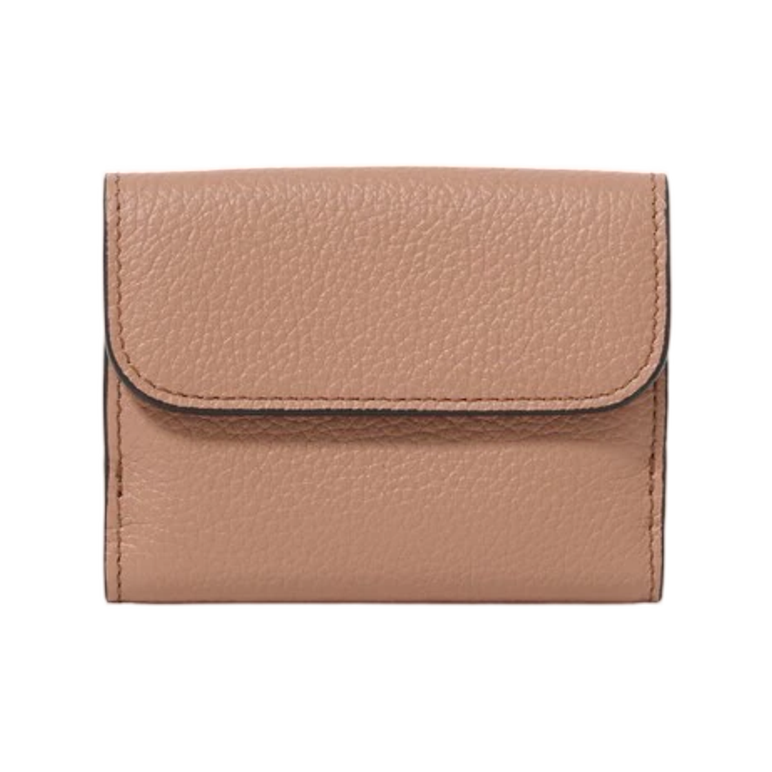 (W) 끌로에 미니 알파벳 트라이폴드 그레인드 레더 토니 브라운((W) Chloe Mini Alphabet Trifold in Grained Leather Tawny Brown) - 2
