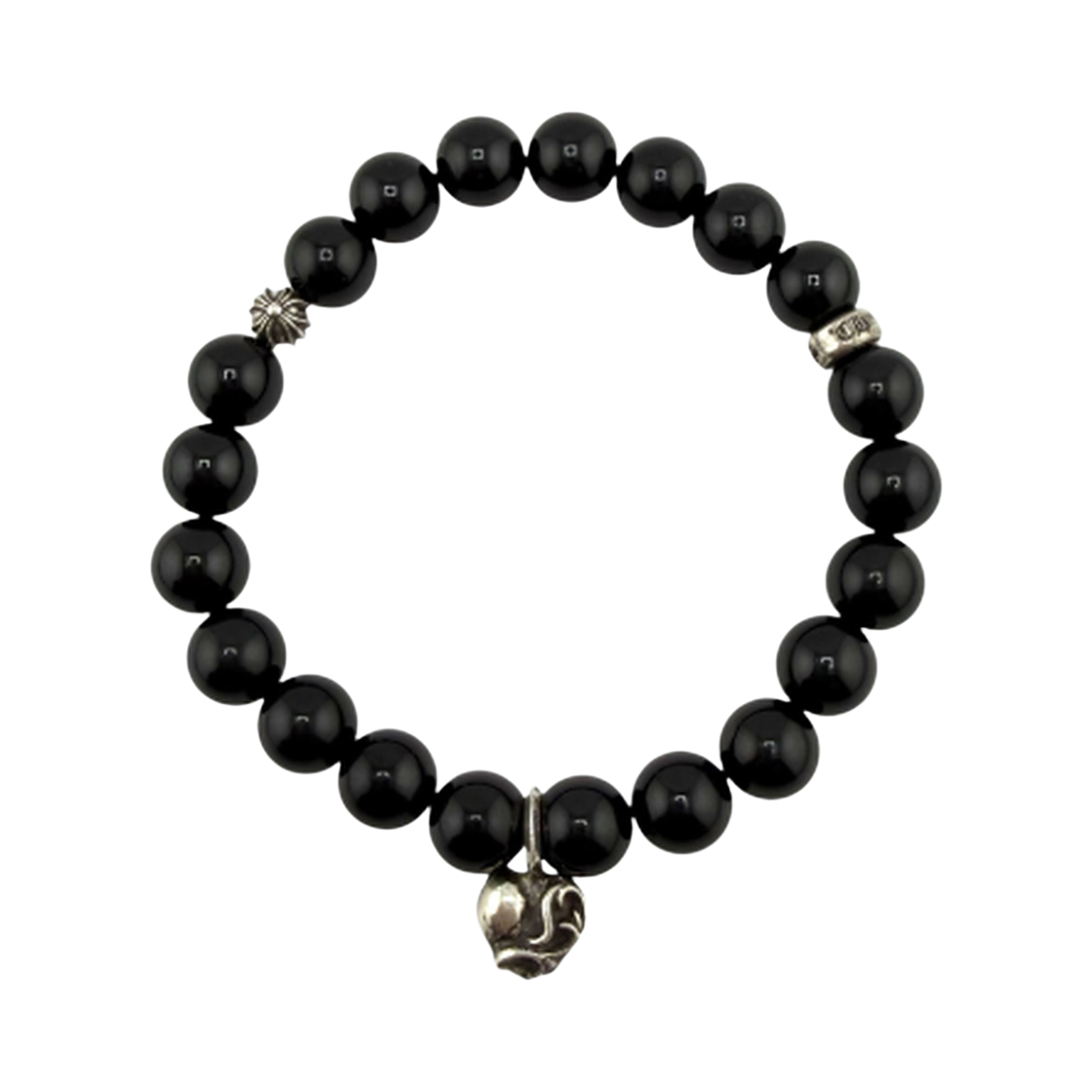 21 TheDosan x chrome hearts heart stack charm beads bracelet