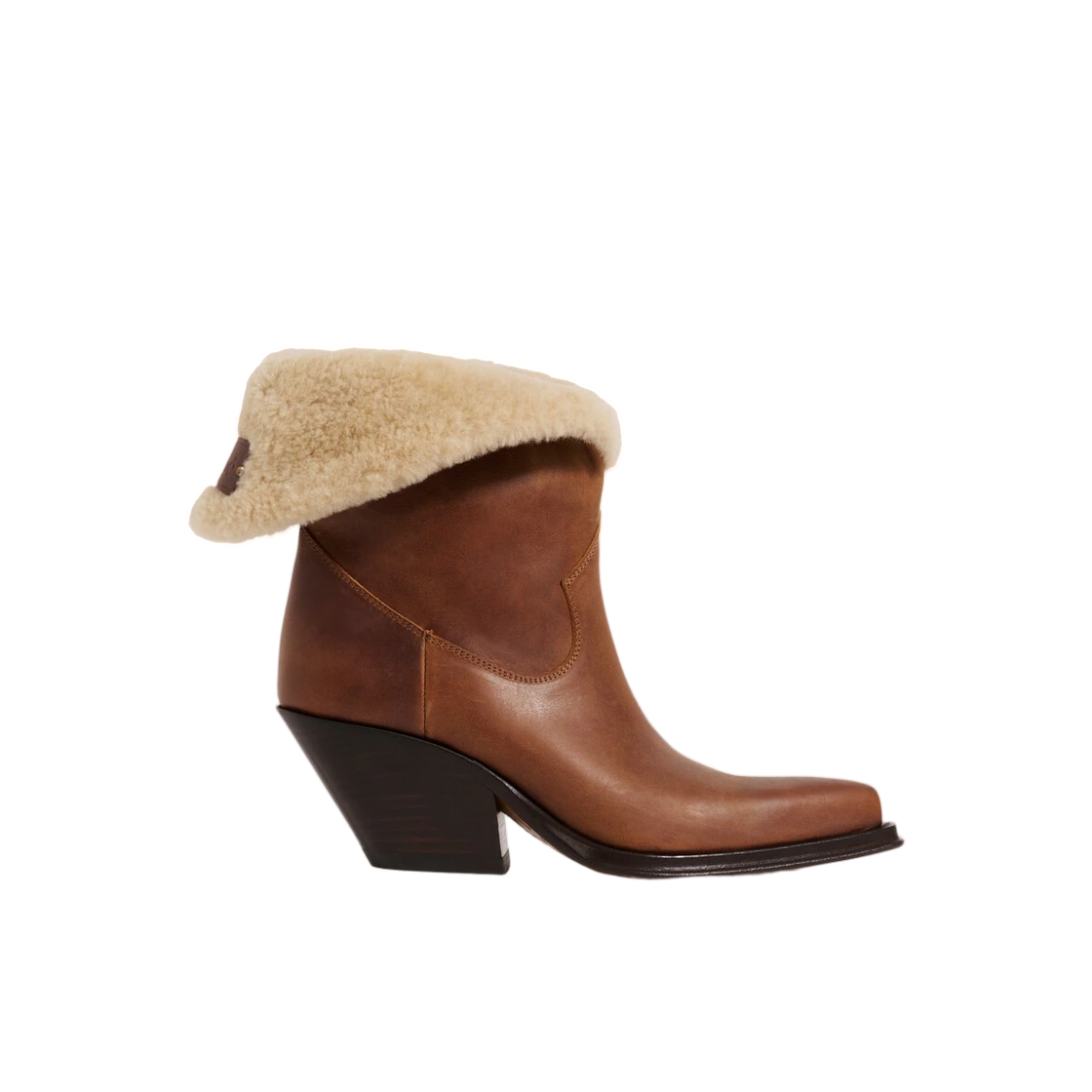 CH26W20N2H26O (W) Chloe Azelan Ankle Boot Amber Brown