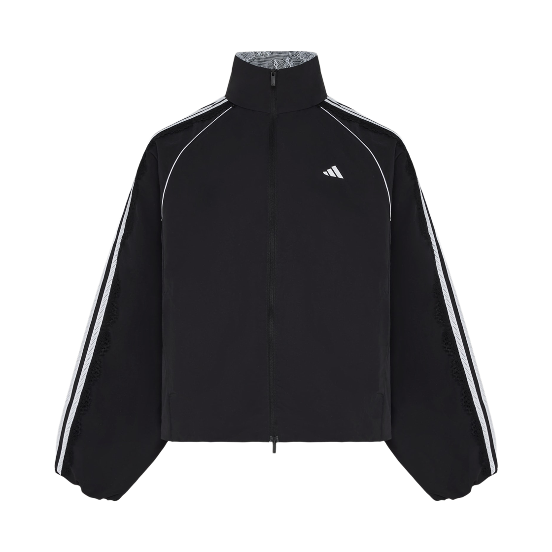 LD8218 (W) Adidas Sportswear Dance Lace Mixed Woven Jacket Black - KR Sizing