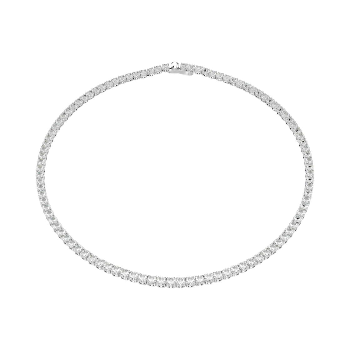 5681796/5661191/5681801 (W) Swarovski Matrix Tennis Necklace Round Cut White Rhodium Plated