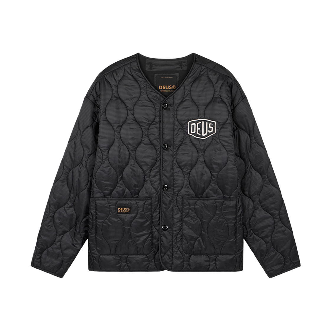 D264UPD285099 [6% 적립] Deus Ex Machina Seoul College Address Liner Jacket Black