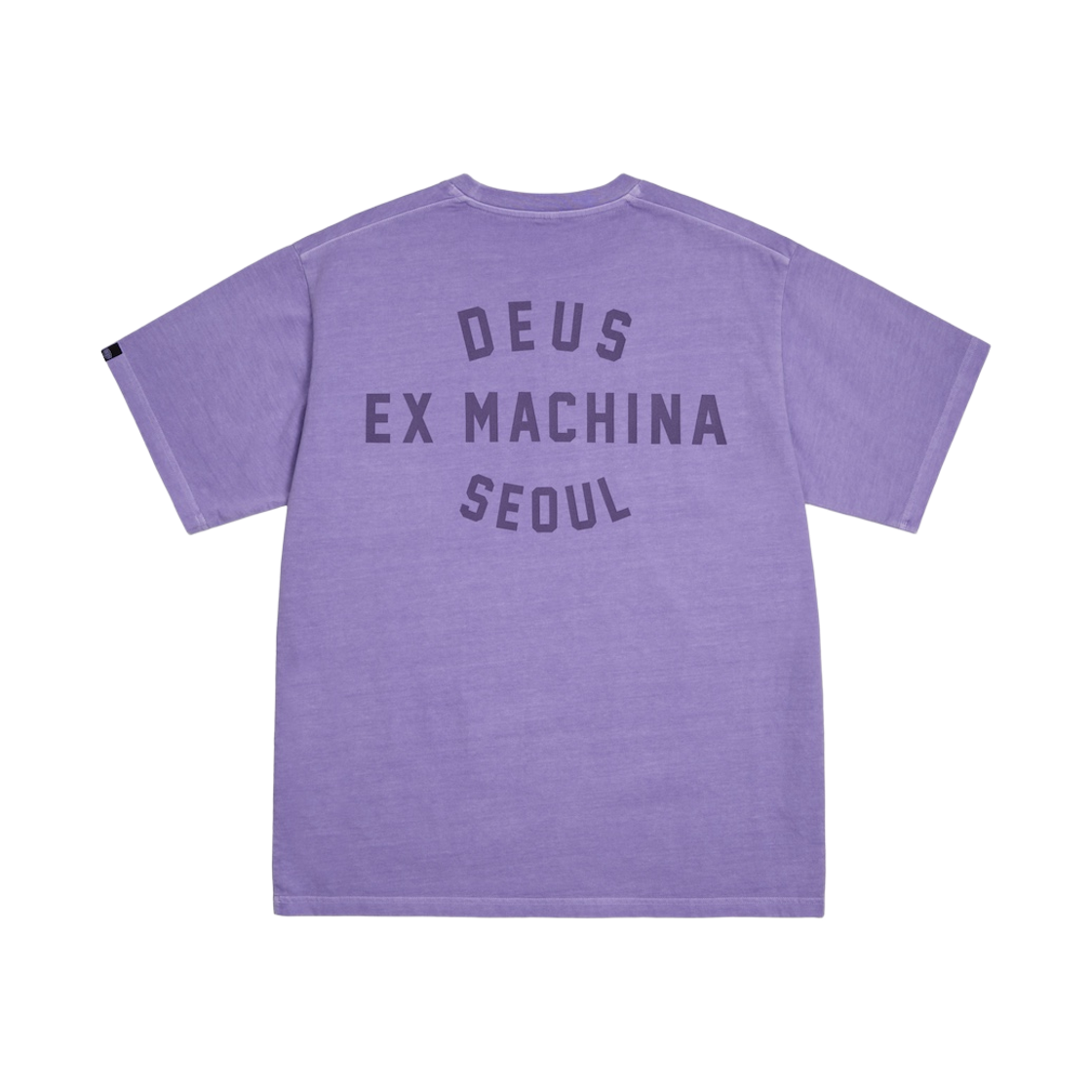 D252UTS015028 [6% 적립] Deus Ex Machina Dyed Seoul College Address Tee Purple